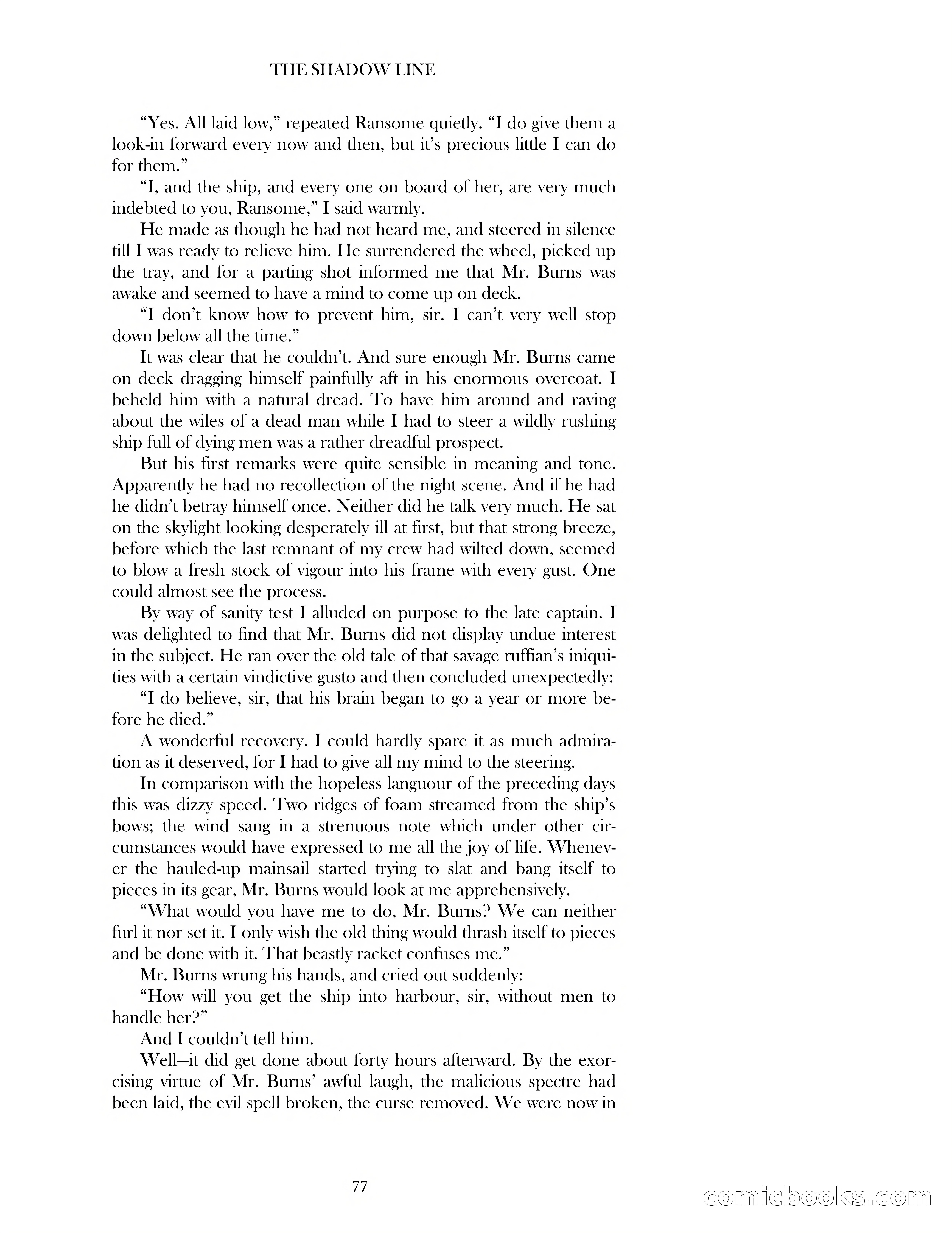 The Shadow Line — page 77 of 83