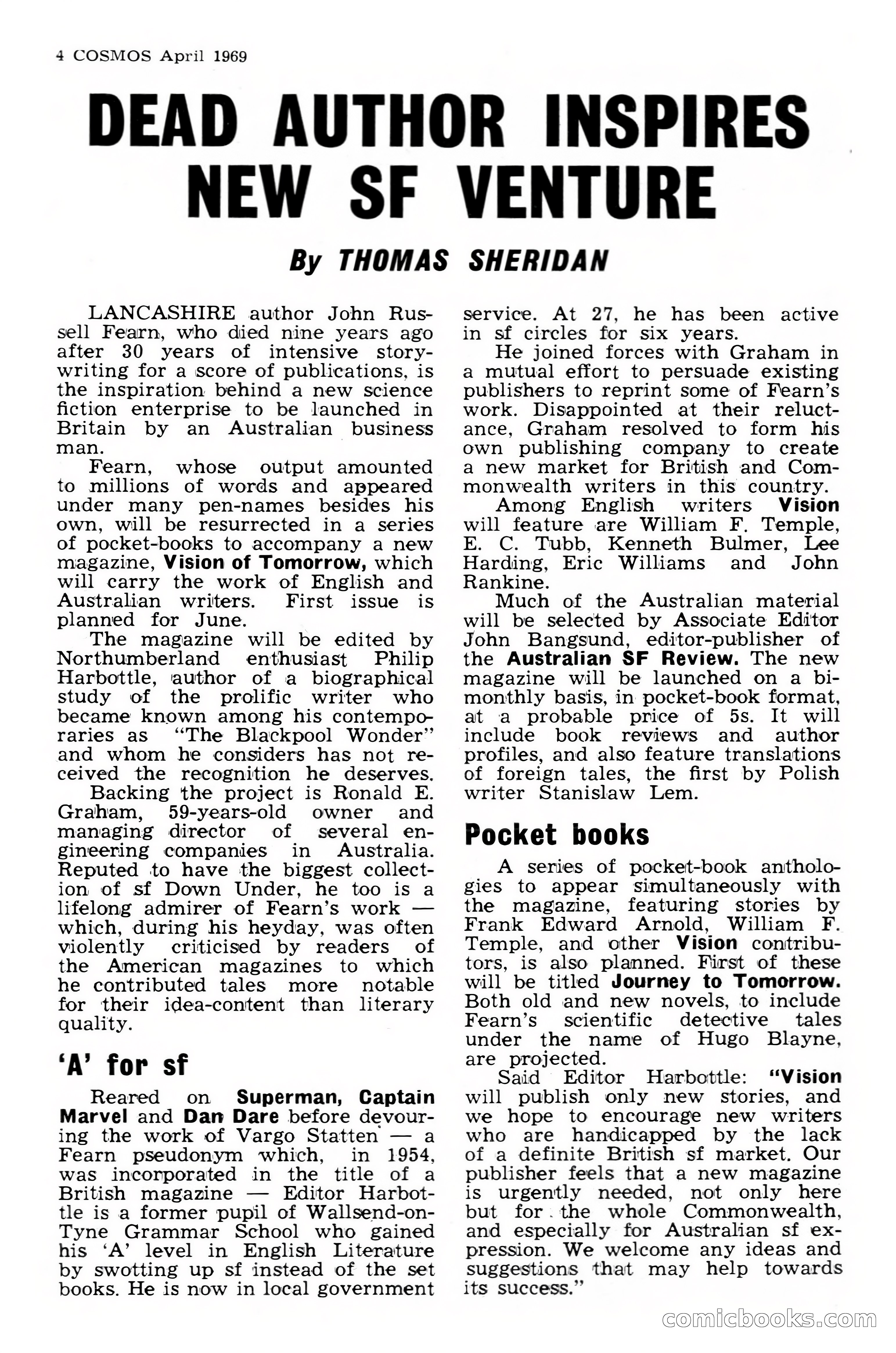 Cosmos Science-Fantasy Review, No. 1 — page 4 of 20