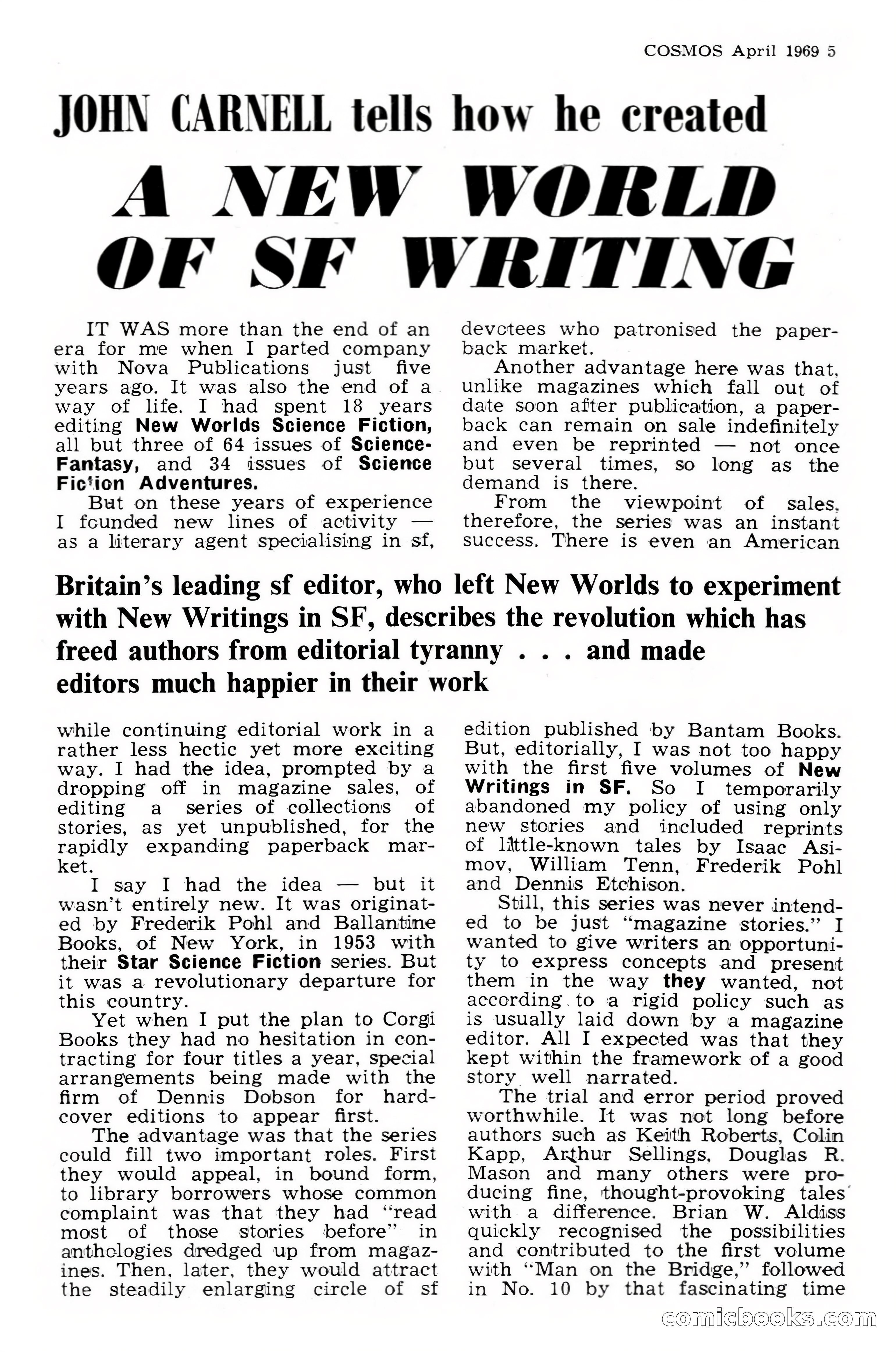 Cosmos Science-Fantasy Review, No. 1 — page 5 of 20