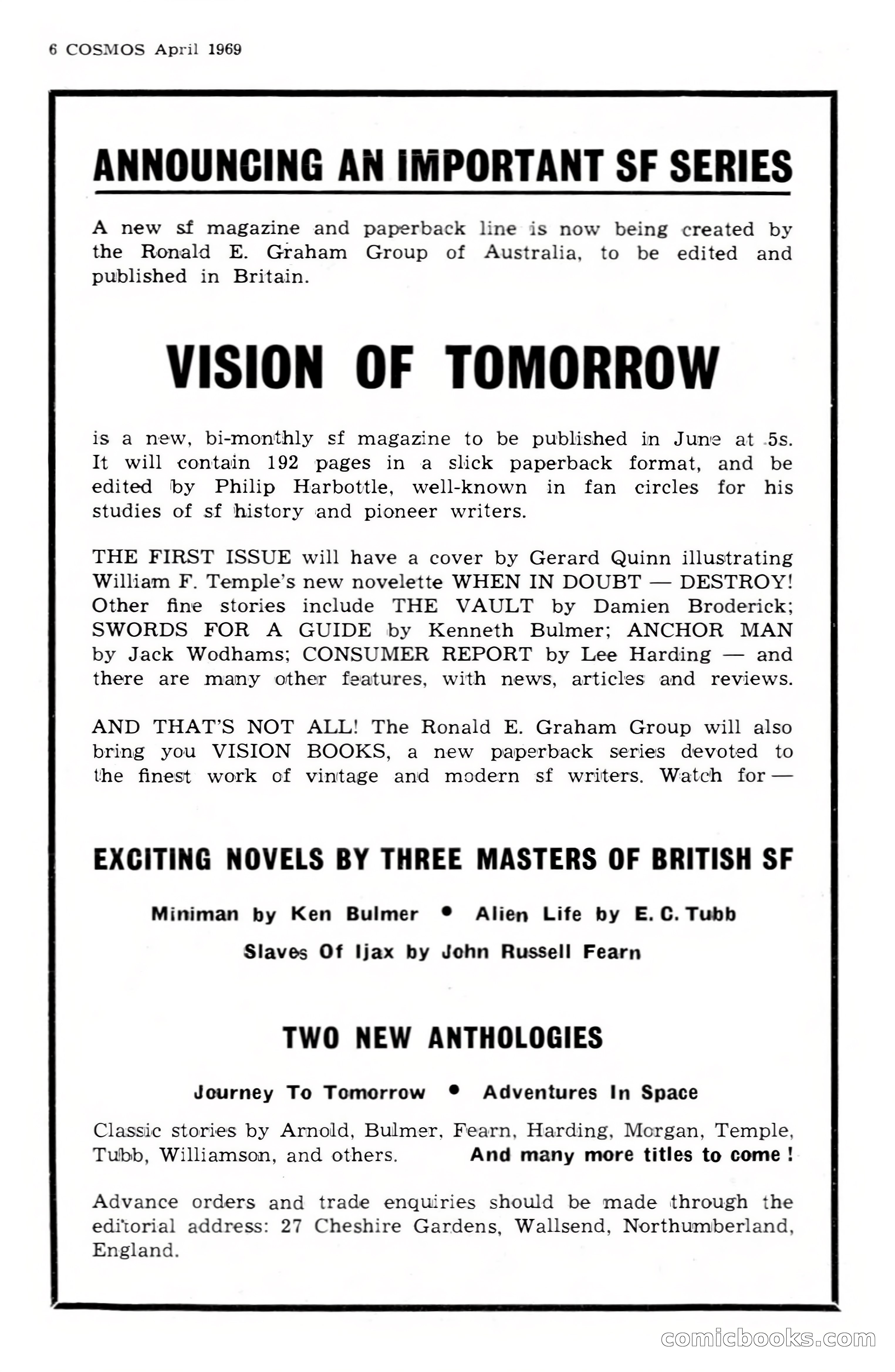 Cosmos Science-Fantasy Review, No. 1 — page 6 of 20