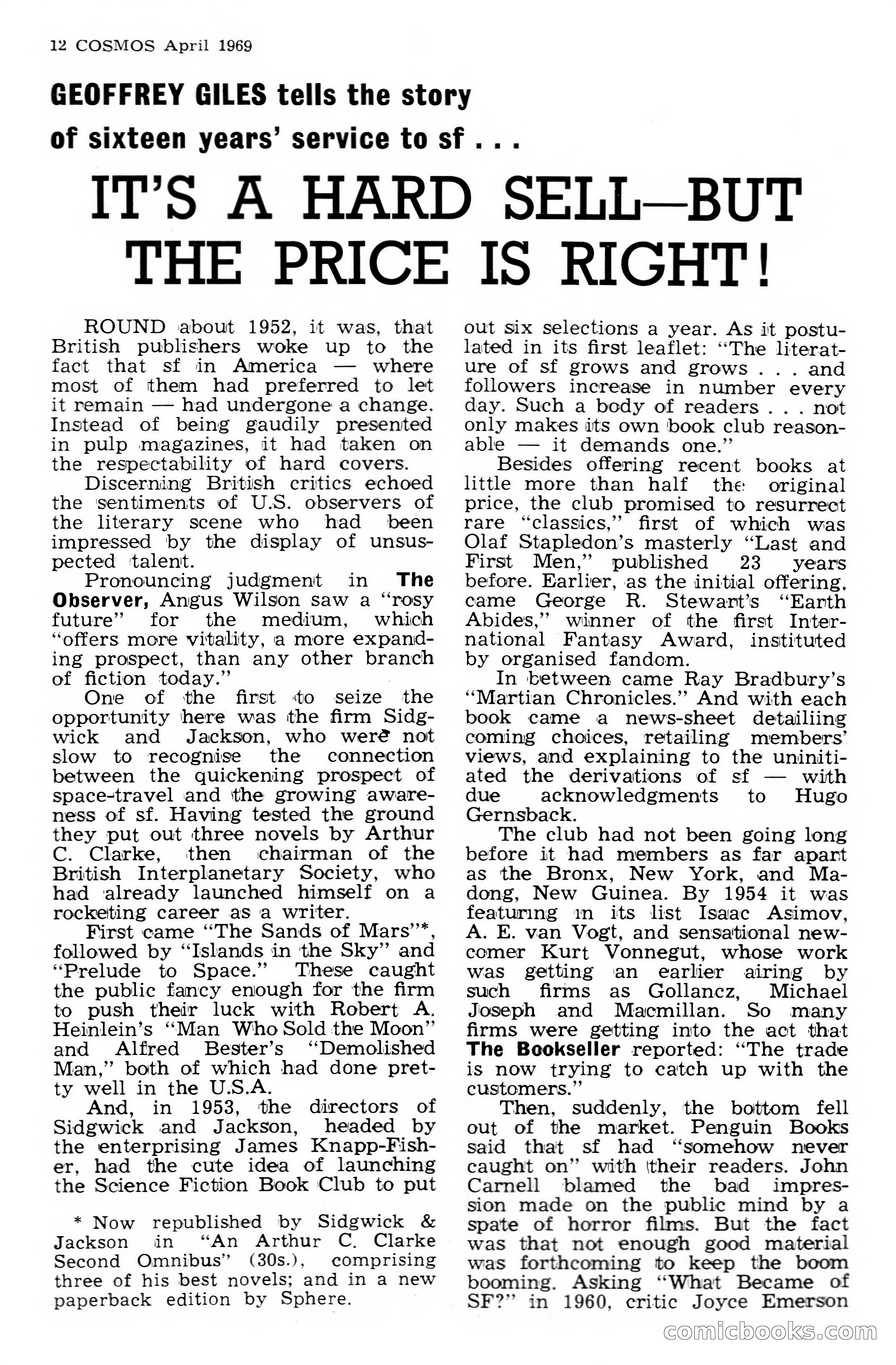 Cosmos Science-Fantasy Review, No. 1 — page 12 of 20