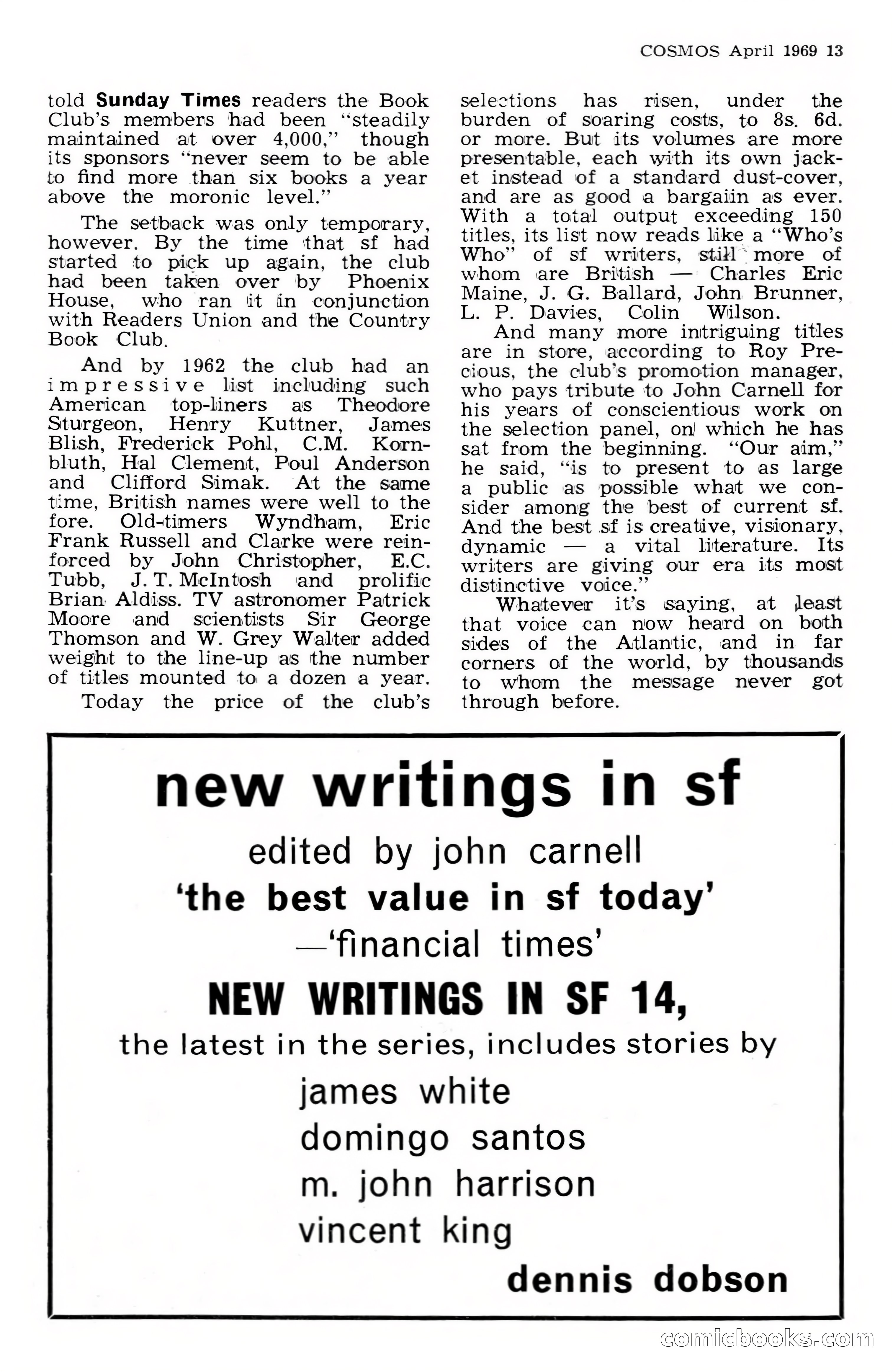Cosmos Science-Fantasy Review, No. 1 — page 13 of 20