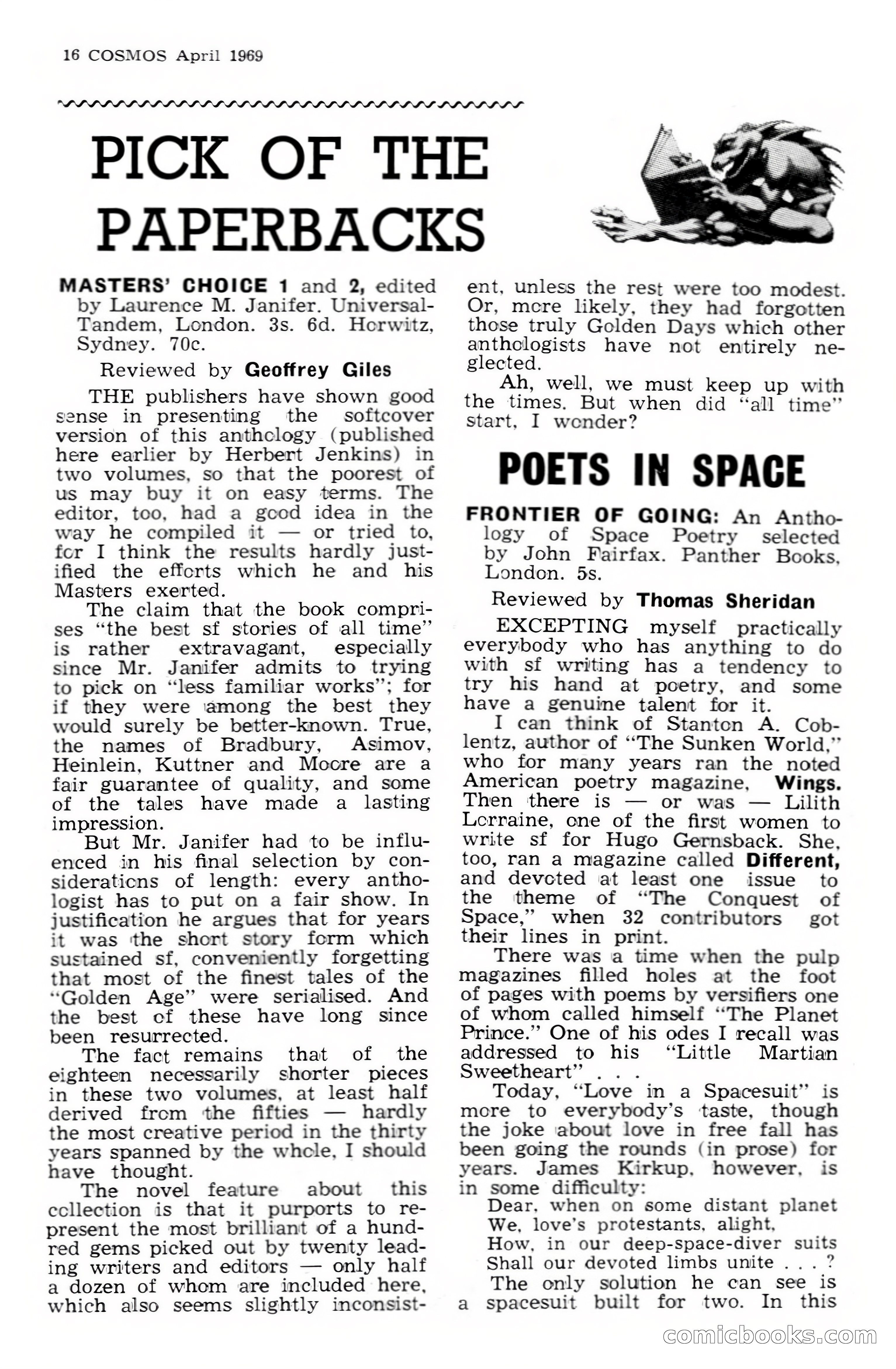 Cosmos Science-Fantasy Review, No. 1 — page 16 of 20