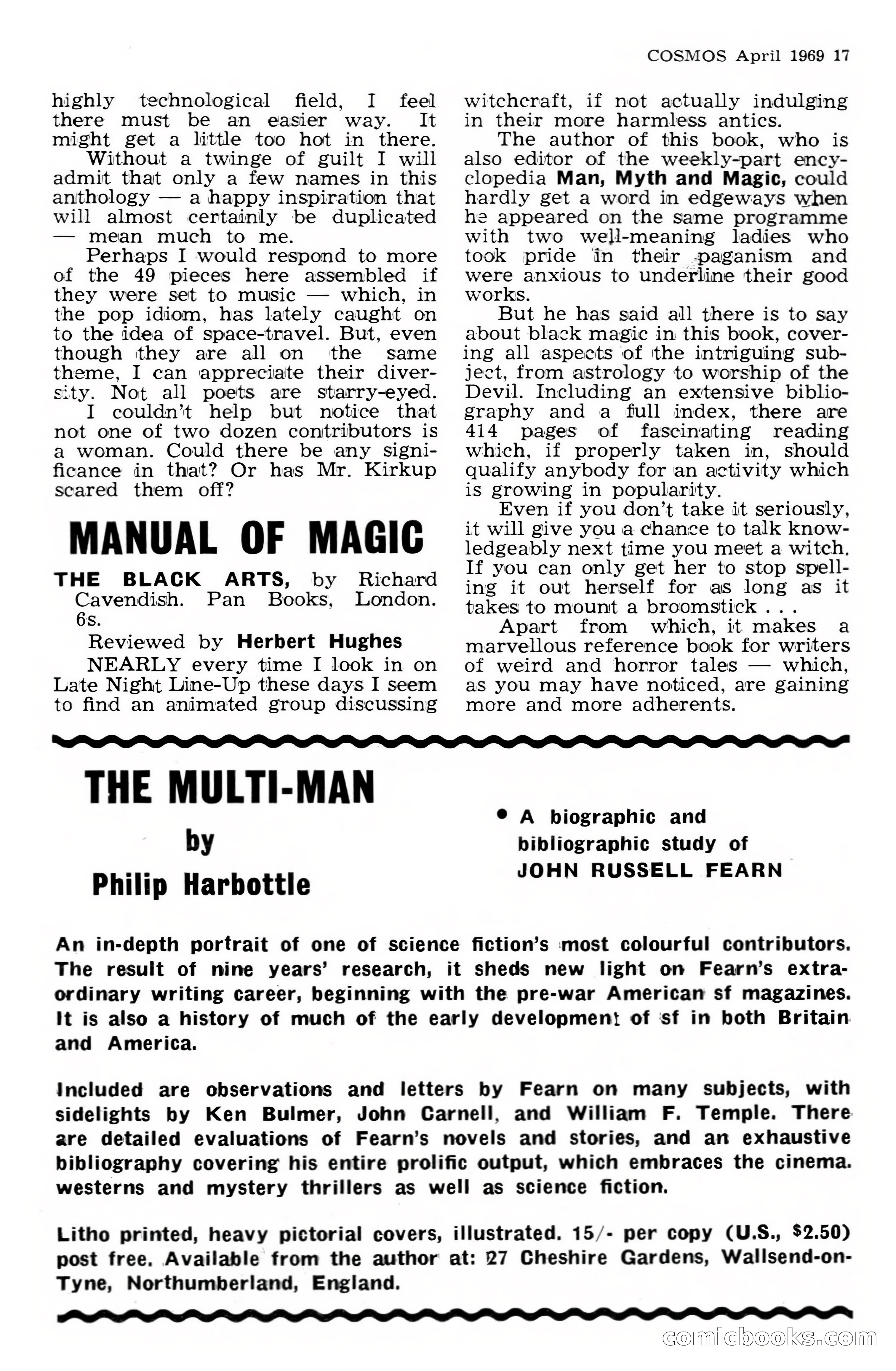 Cosmos Science-Fantasy Review, No. 1 — page 17 of 20