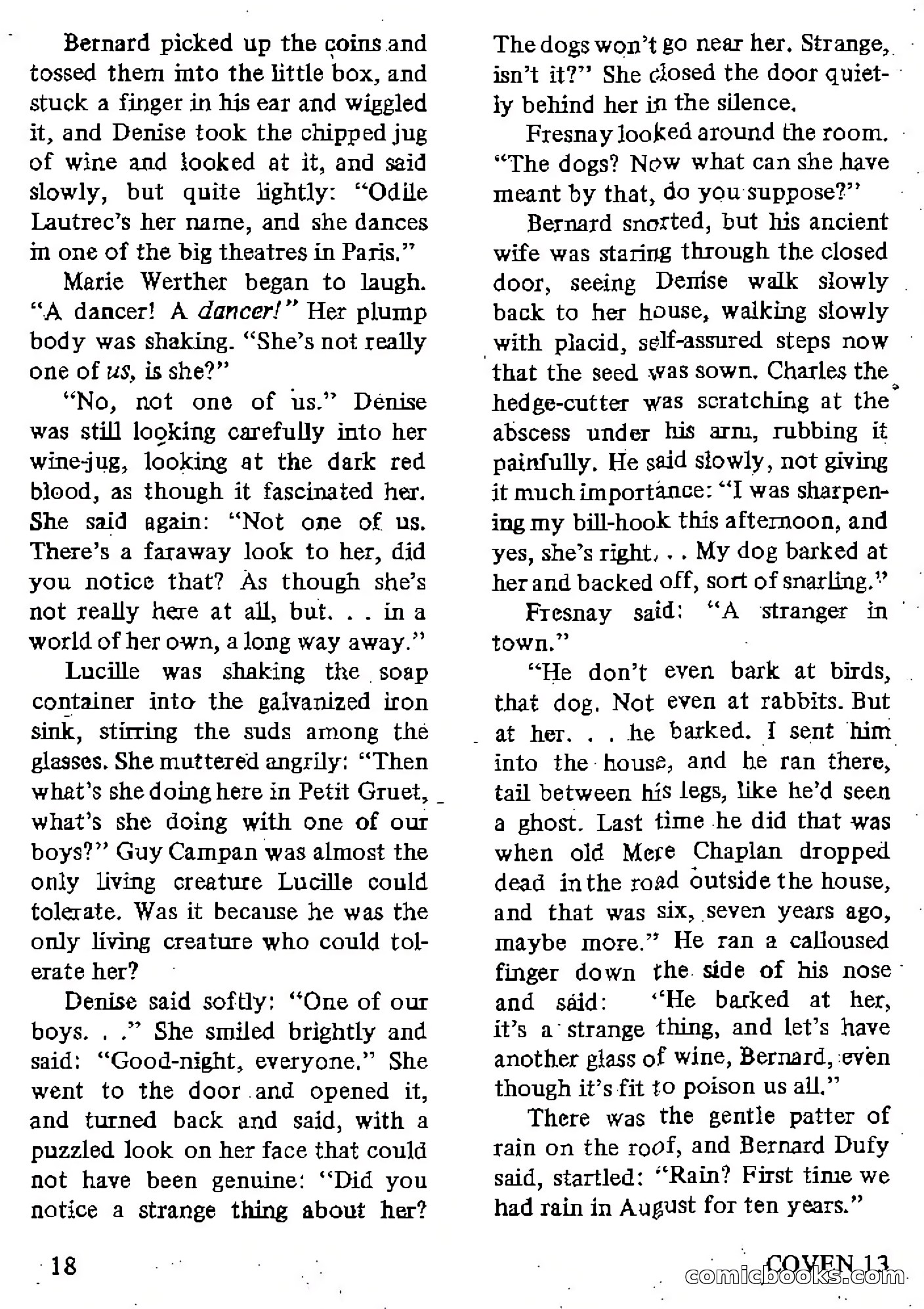 Coven 13, Vol. 1, No. 1 — page 18 of 148