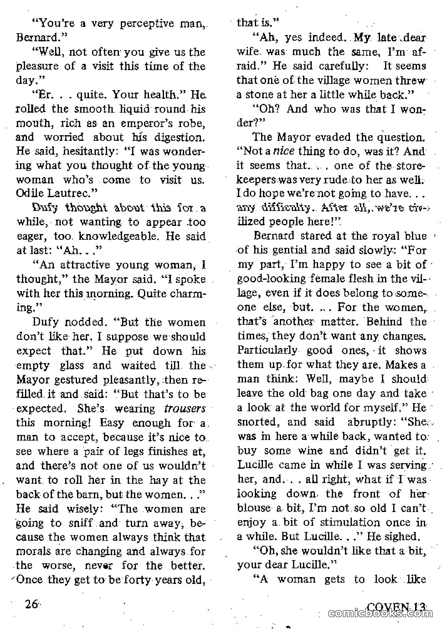 Coven 13, Vol. 1, No. 1 — page 26 of 148