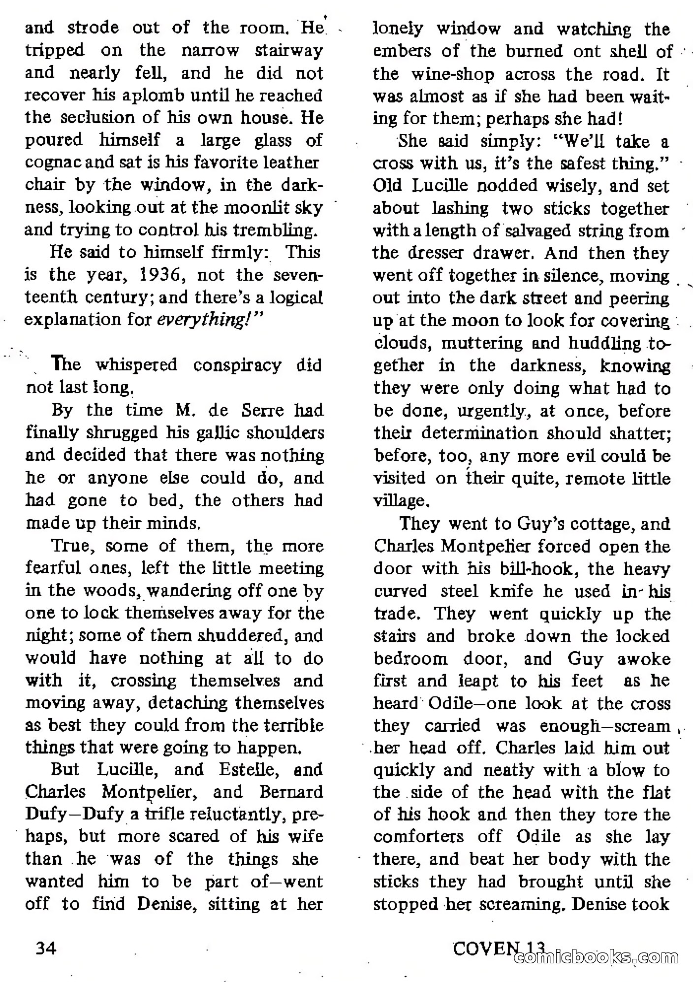 Coven 13, Vol. 1, No. 1 — page 34 of 148
