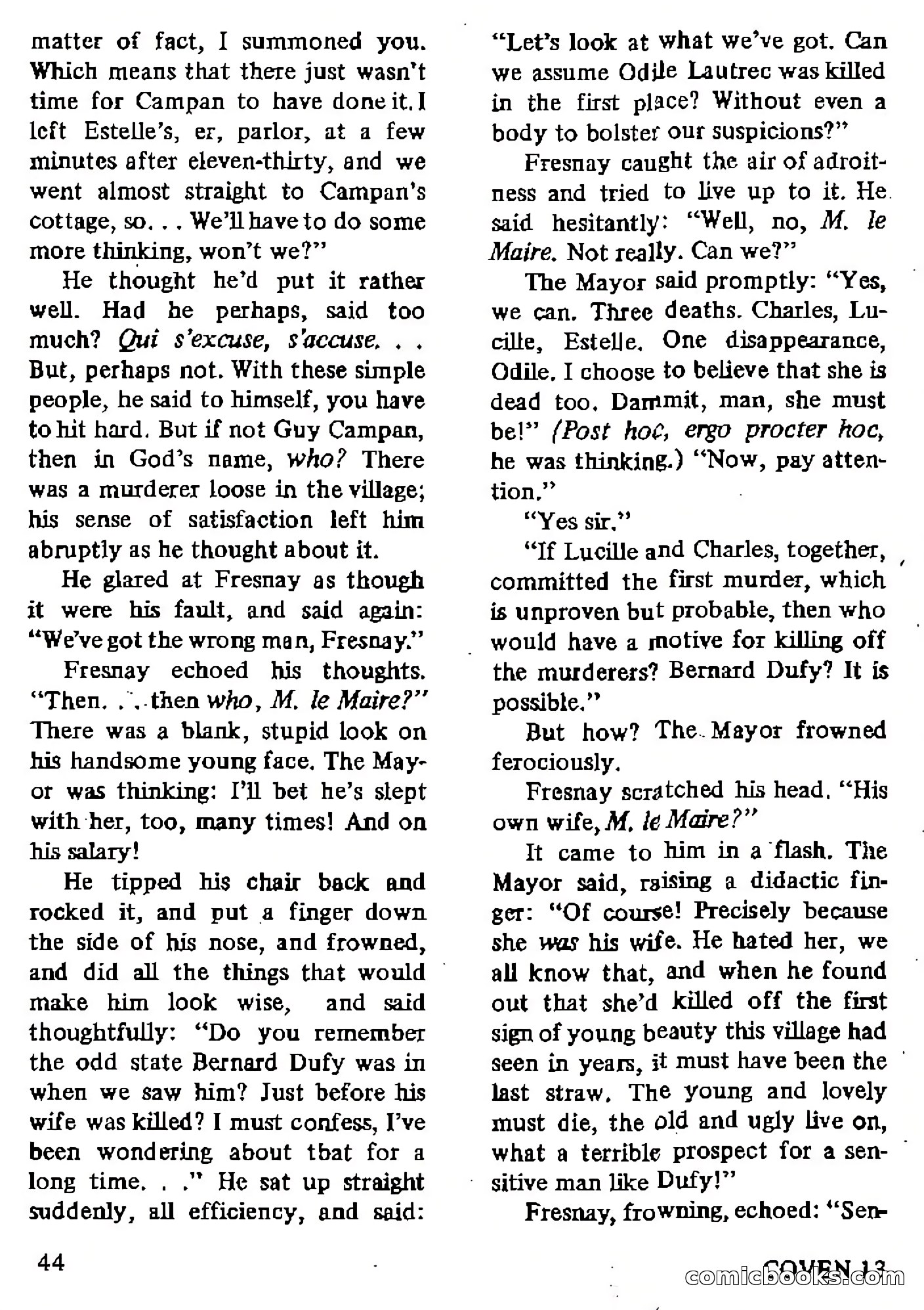 Coven 13, Vol. 1, No. 1 — page 44 of 148