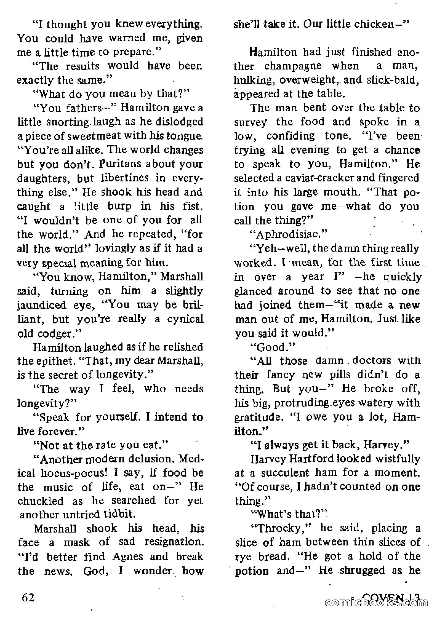 Coven 13, Vol. 1, No. 1 — page 62 of 148