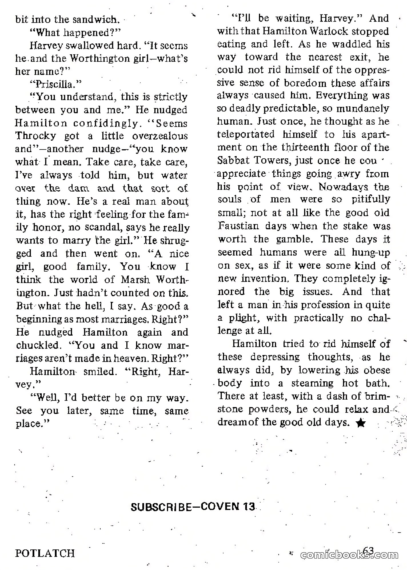 Coven 13, Vol. 1, No. 1 — page 63 of 148