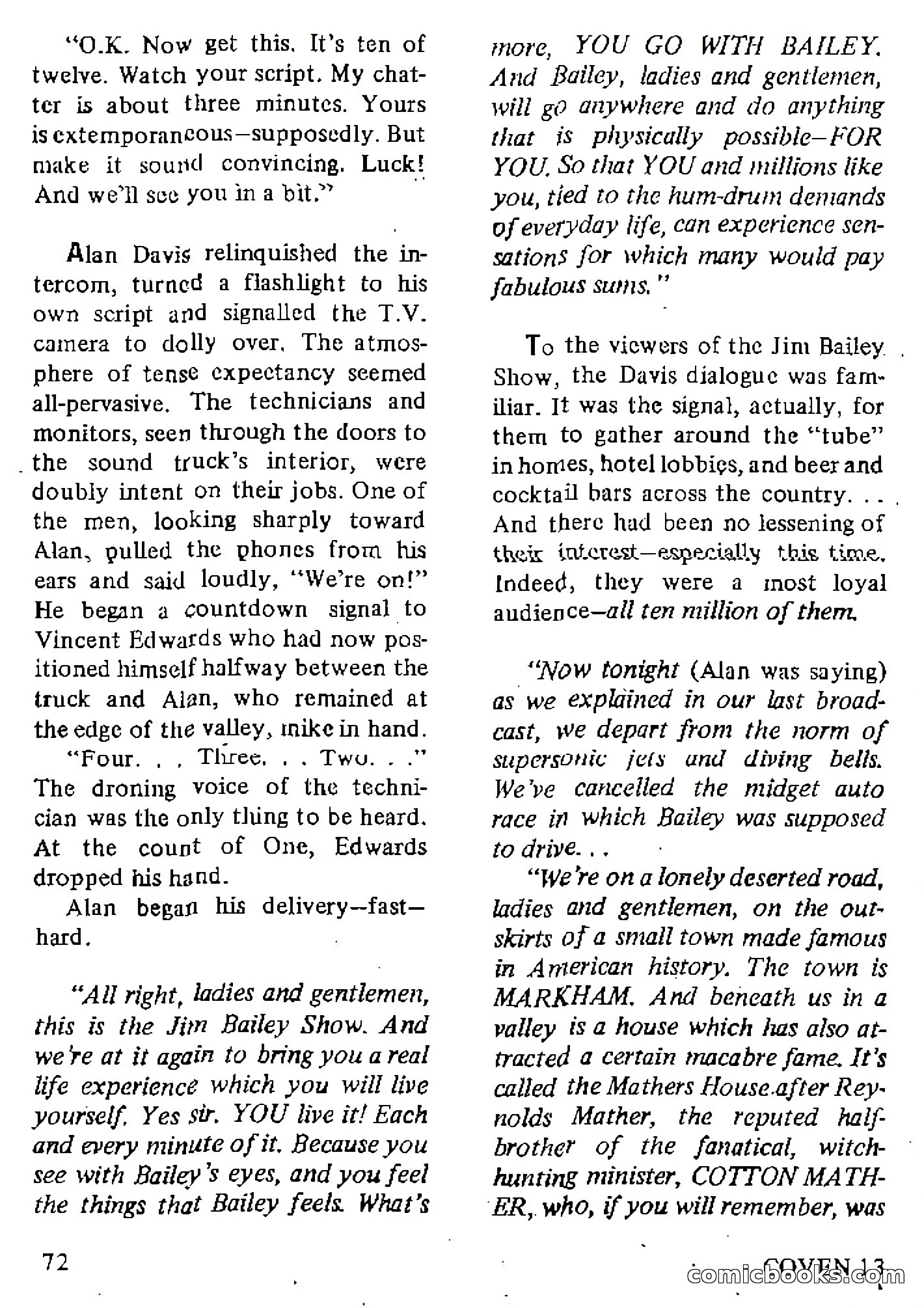 Coven 13, Vol. 1, No. 1 — page 72 of 148