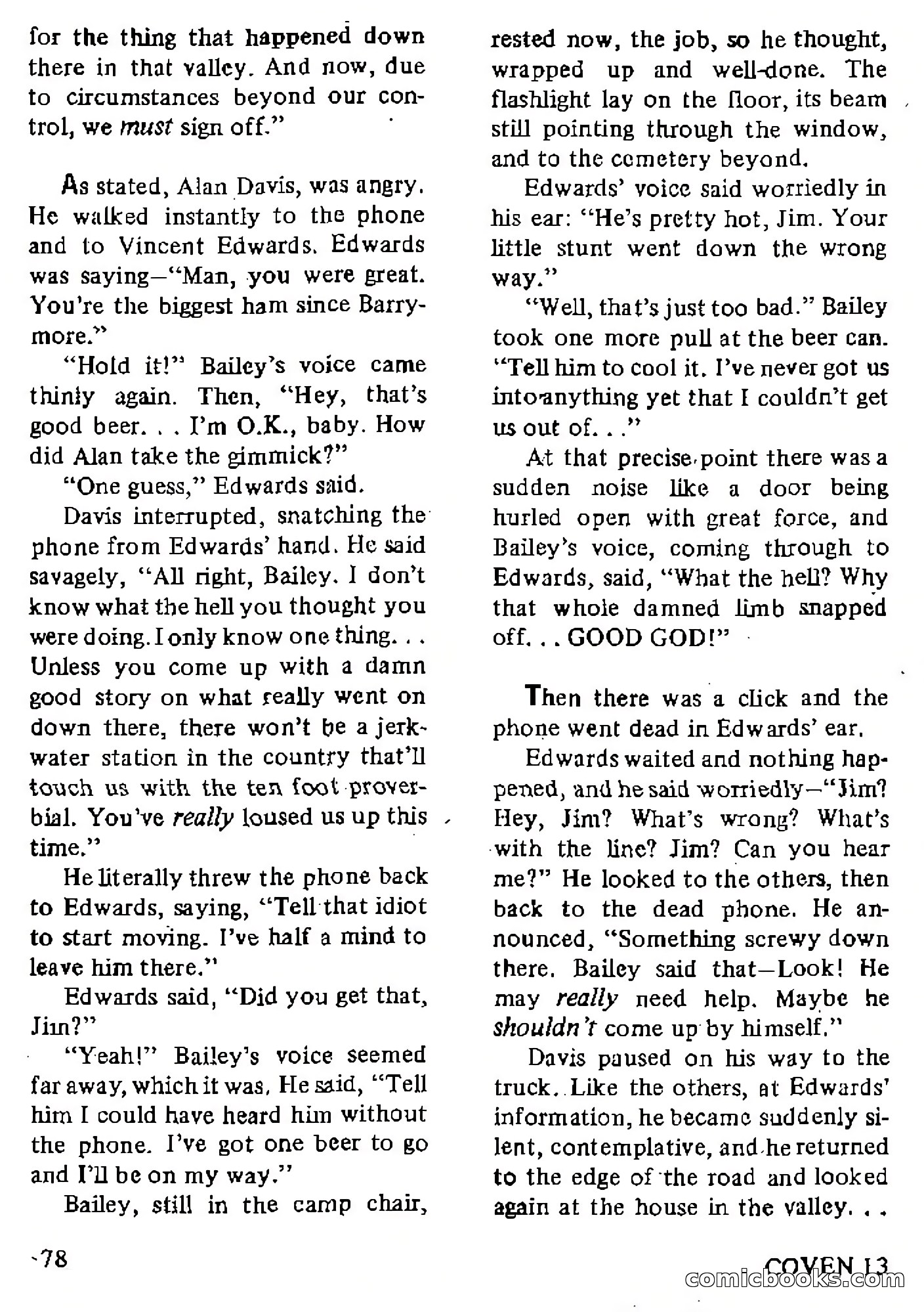 Coven 13, Vol. 1, No. 1 — page 78 of 148