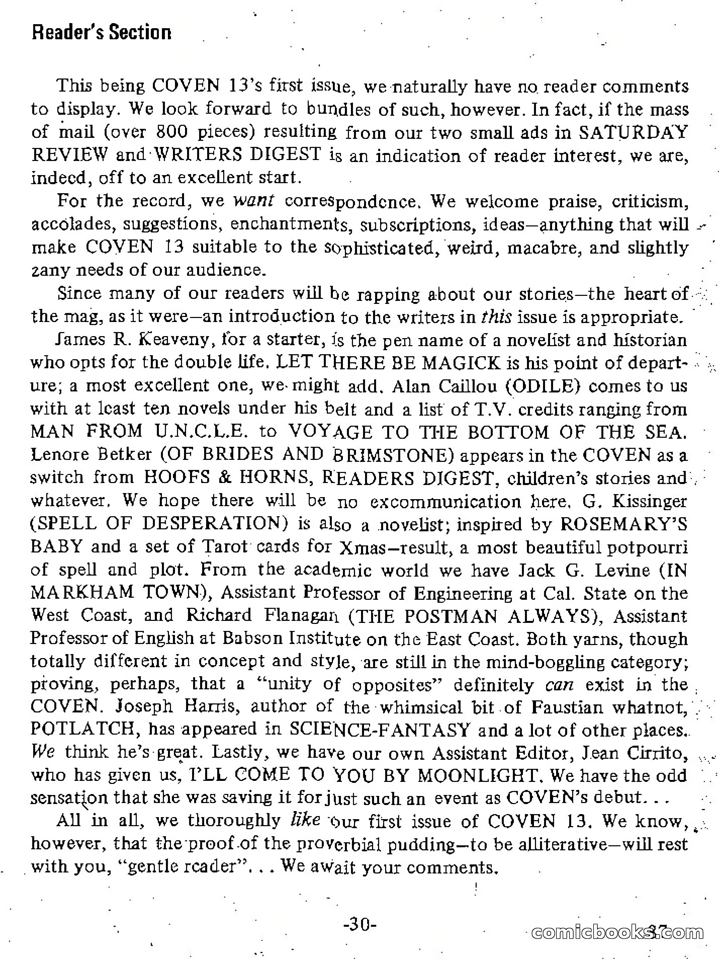 Coven 13, Vol. 1, No. 1 — page 87 of 148