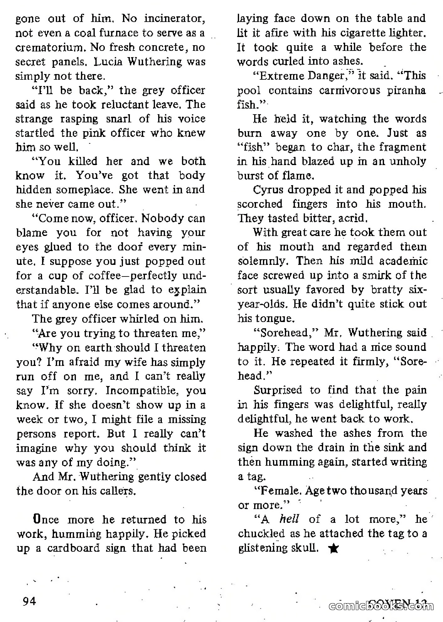 Coven 13, Vol. 1, No. 1 — page 94 of 148