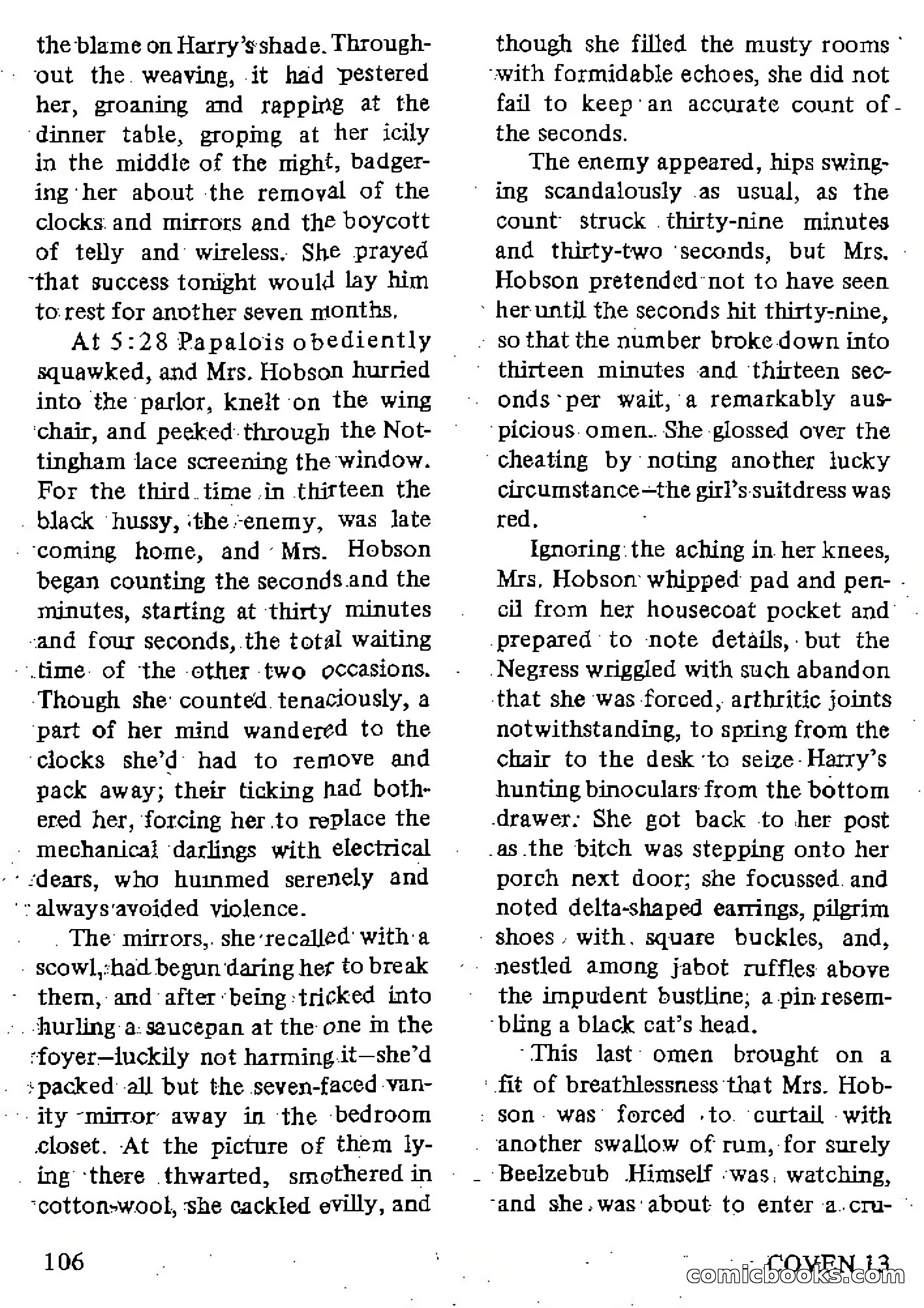 Coven 13, Vol. 1, No. 1 — page 106 of 148