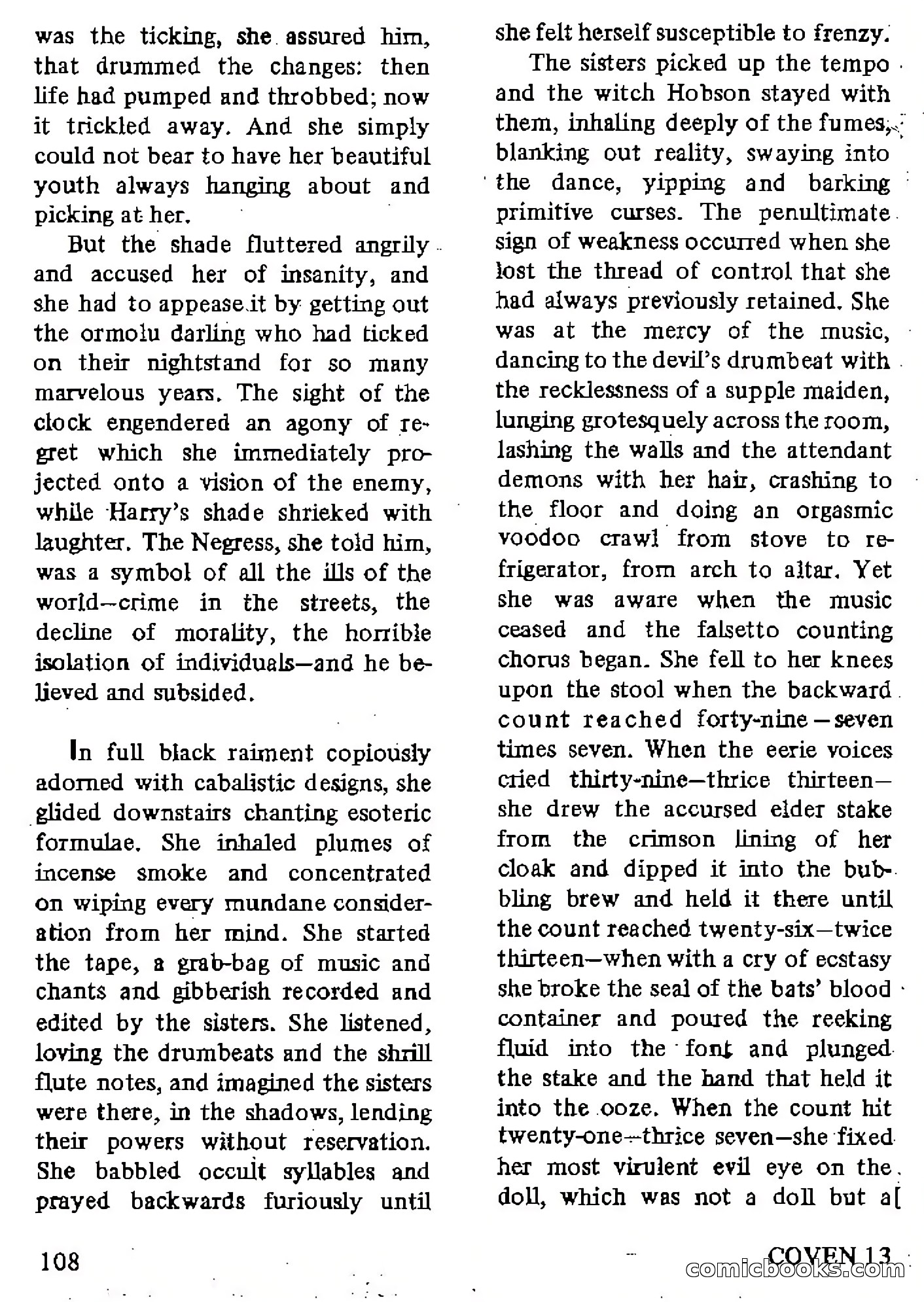 Coven 13, Vol. 1, No. 1 — page 108 of 148