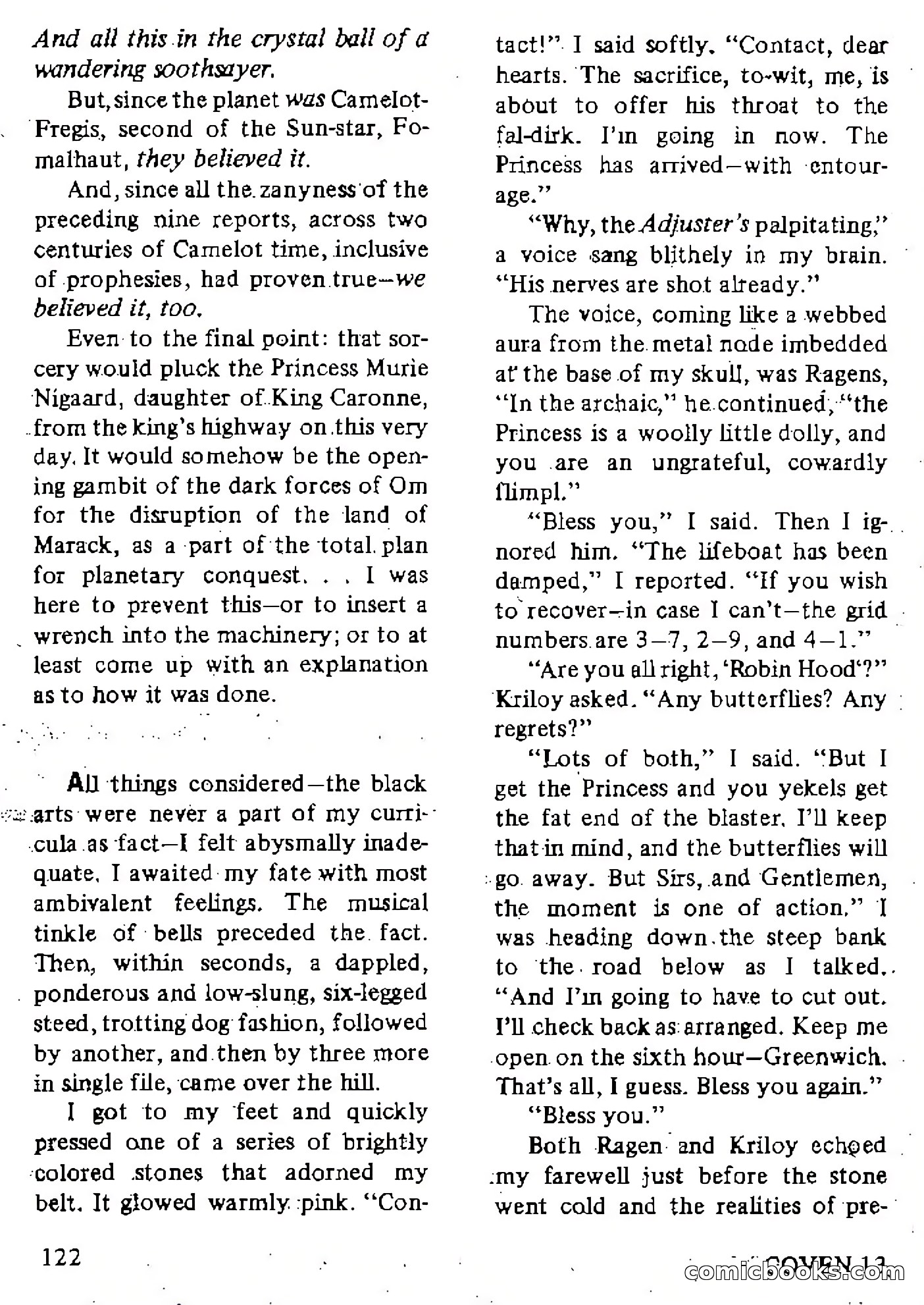 Coven 13, Vol. 1, No. 1 — page 122 of 148