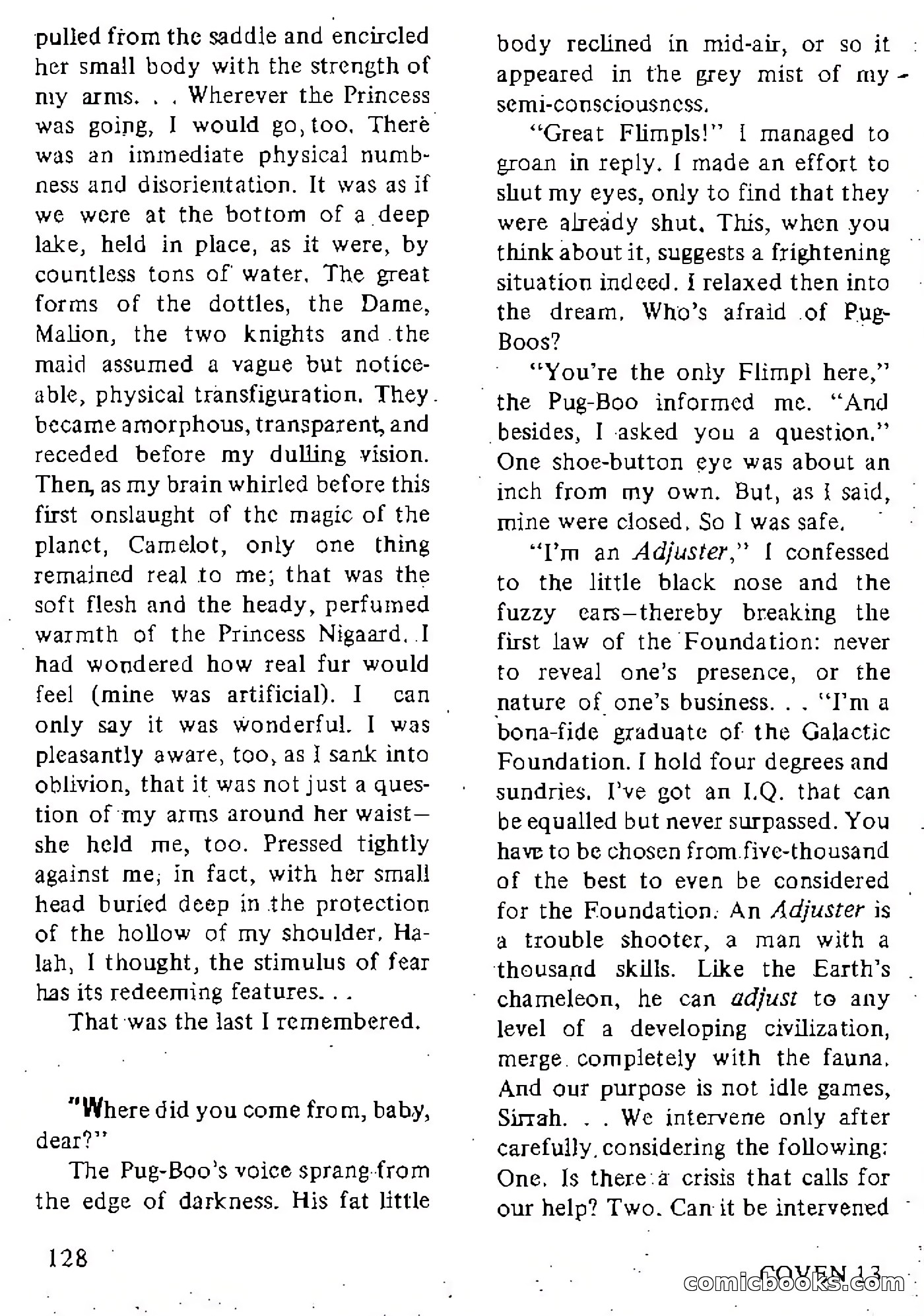 Coven 13, Vol. 1, No. 1 — page 128 of 148