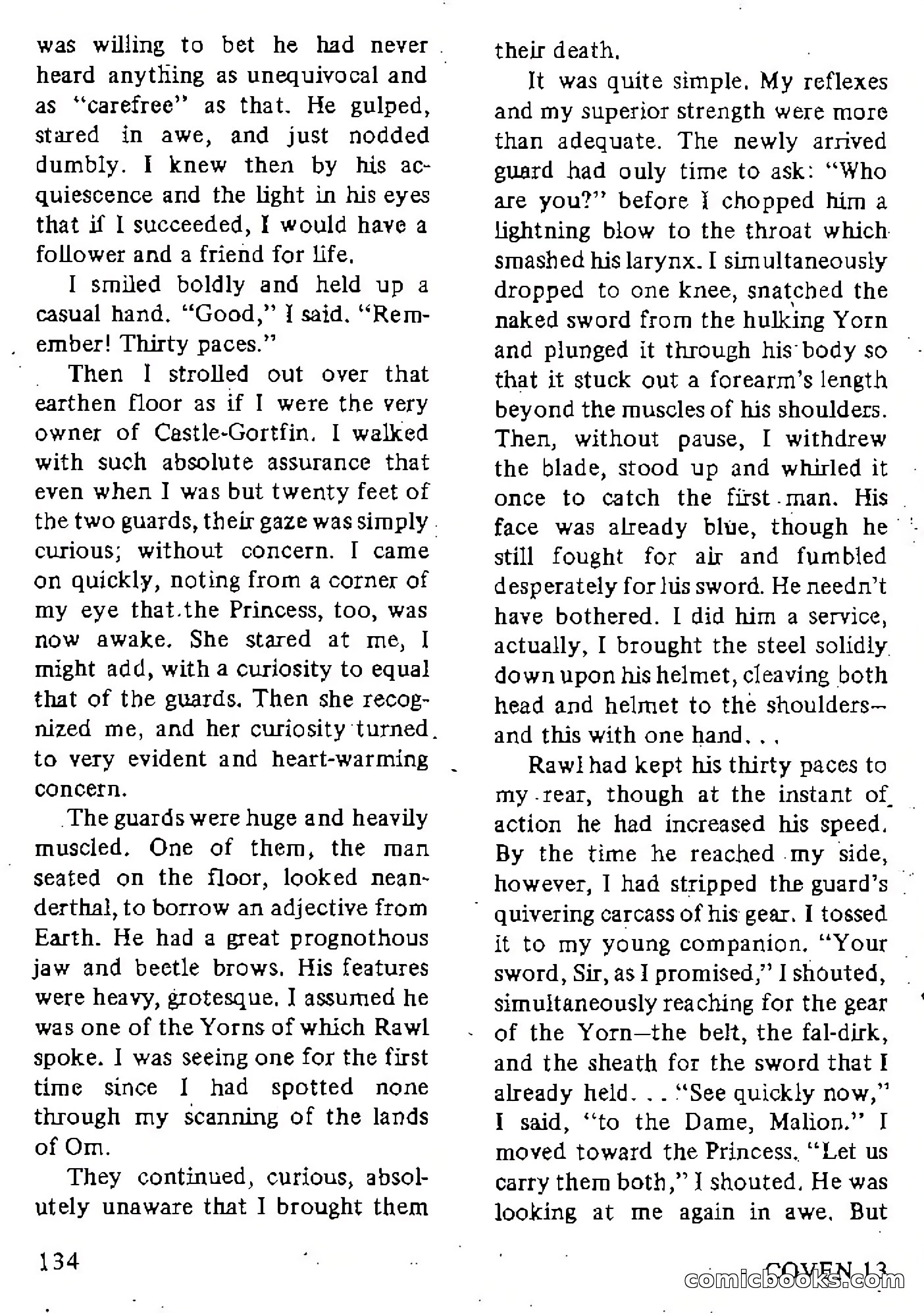 Coven 13, Vol. 1, No. 1 — page 134 of 148