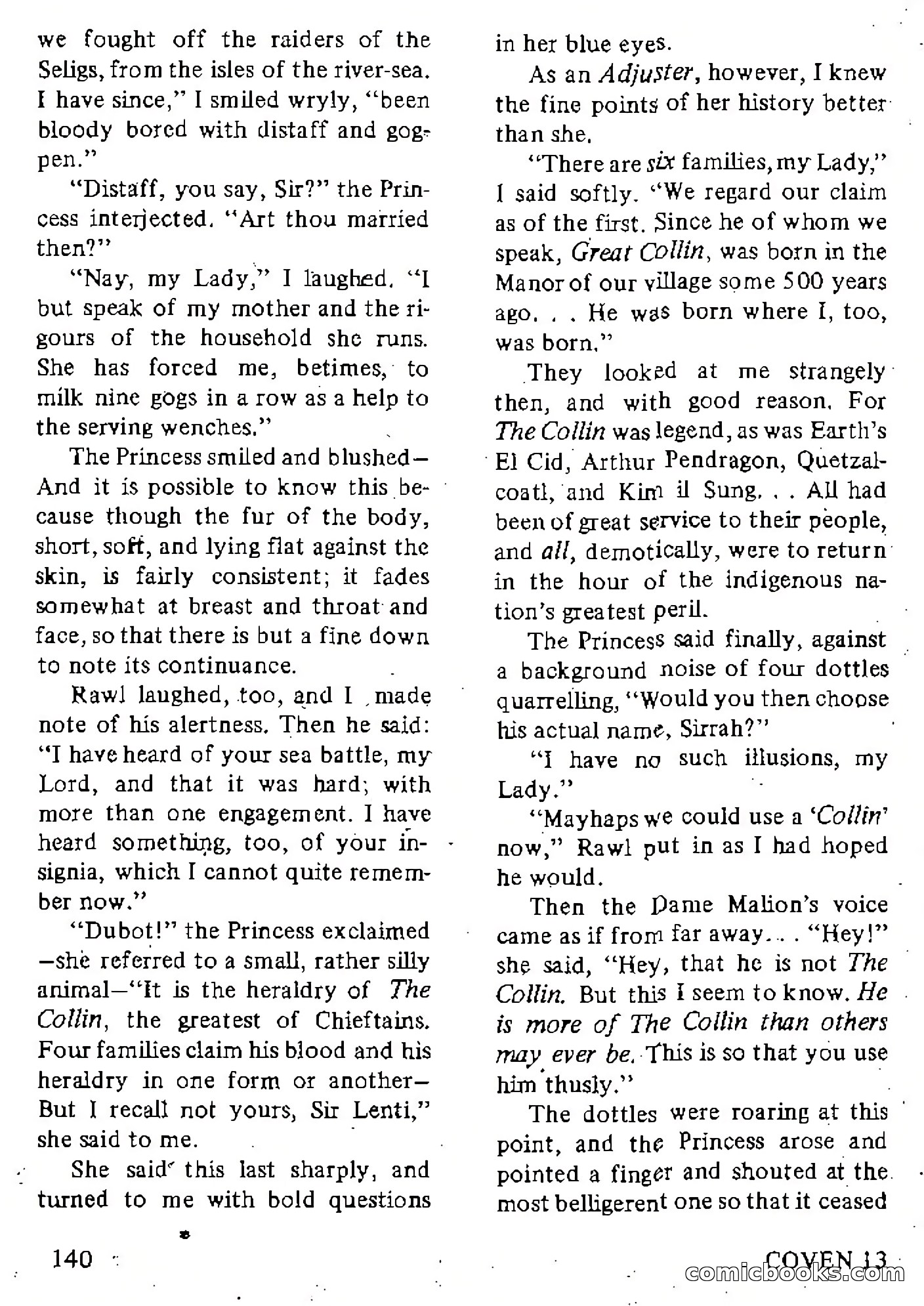 Coven 13, Vol. 1, No. 1 — page 140 of 148
