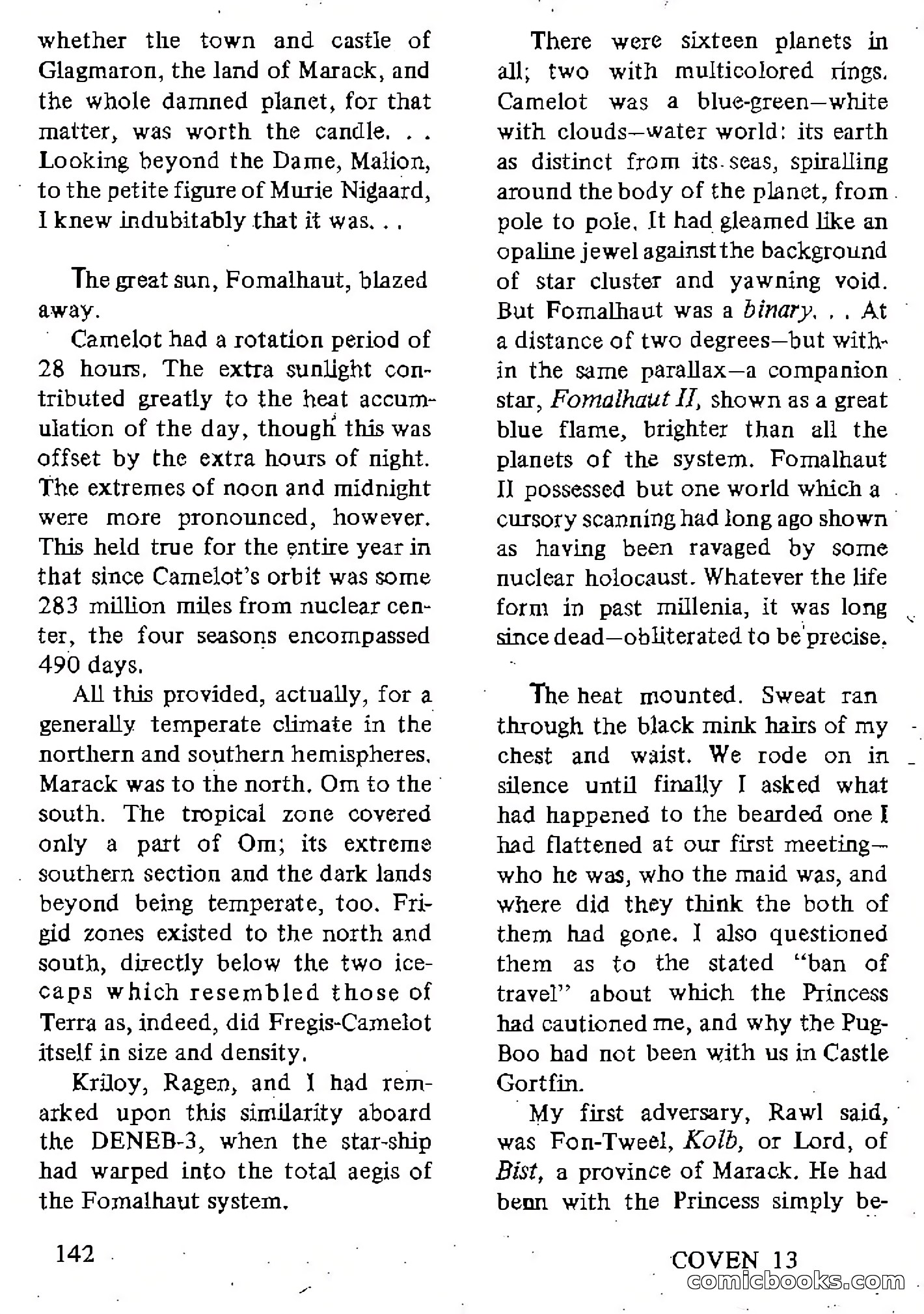 Coven 13, Vol. 1, No. 1 — page 142 of 148