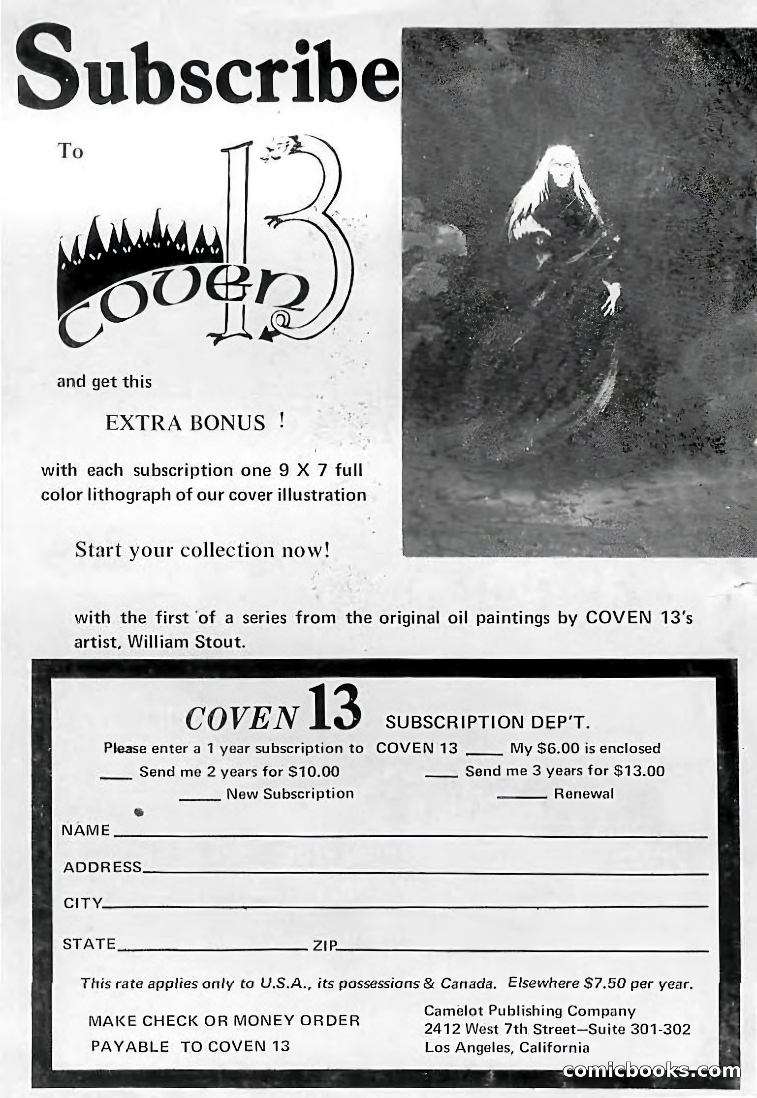 Coven 13, Vol. 1, No. 1 — page 148 of 148