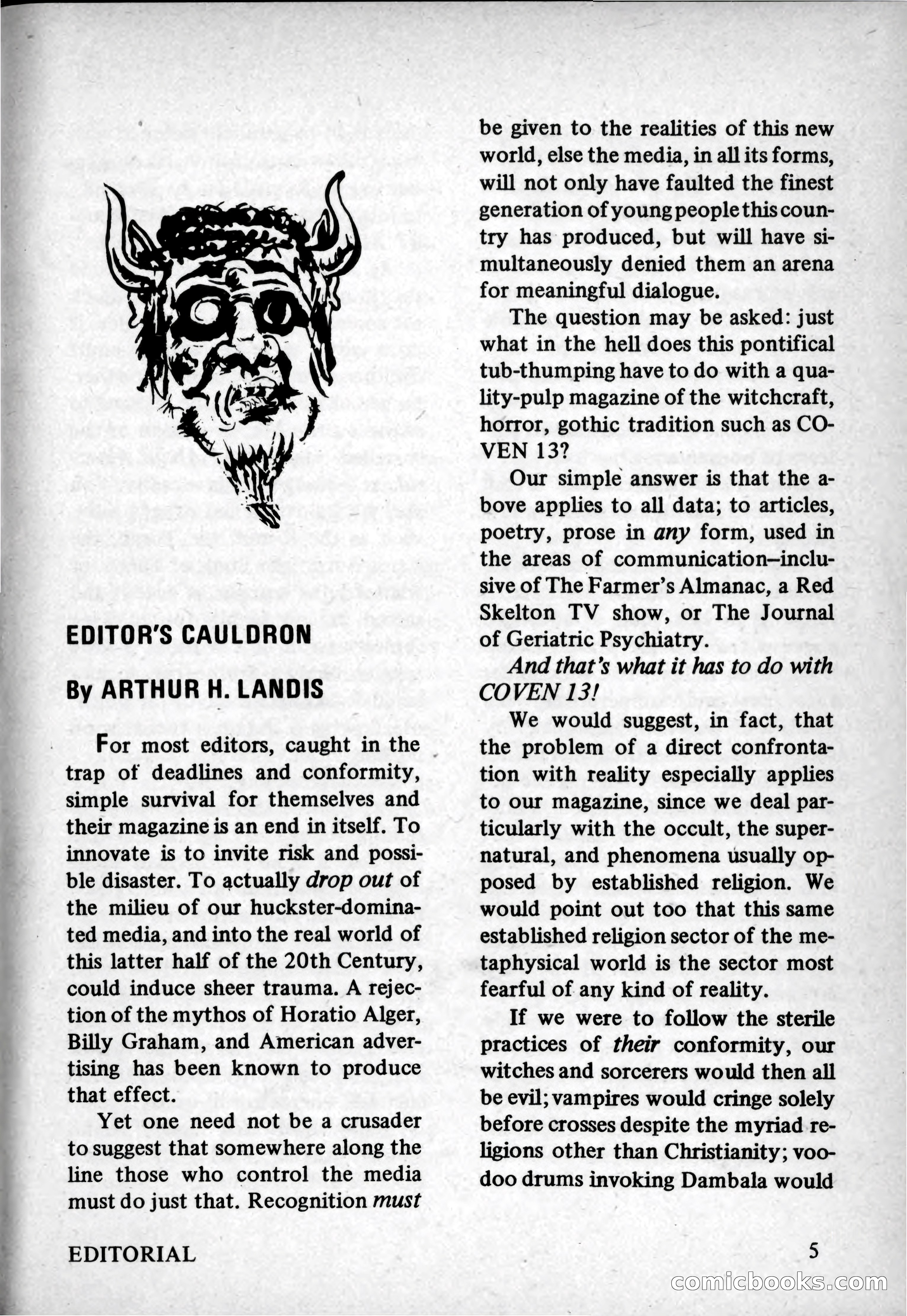 Coven 13, November 1969 — page 5 of 147