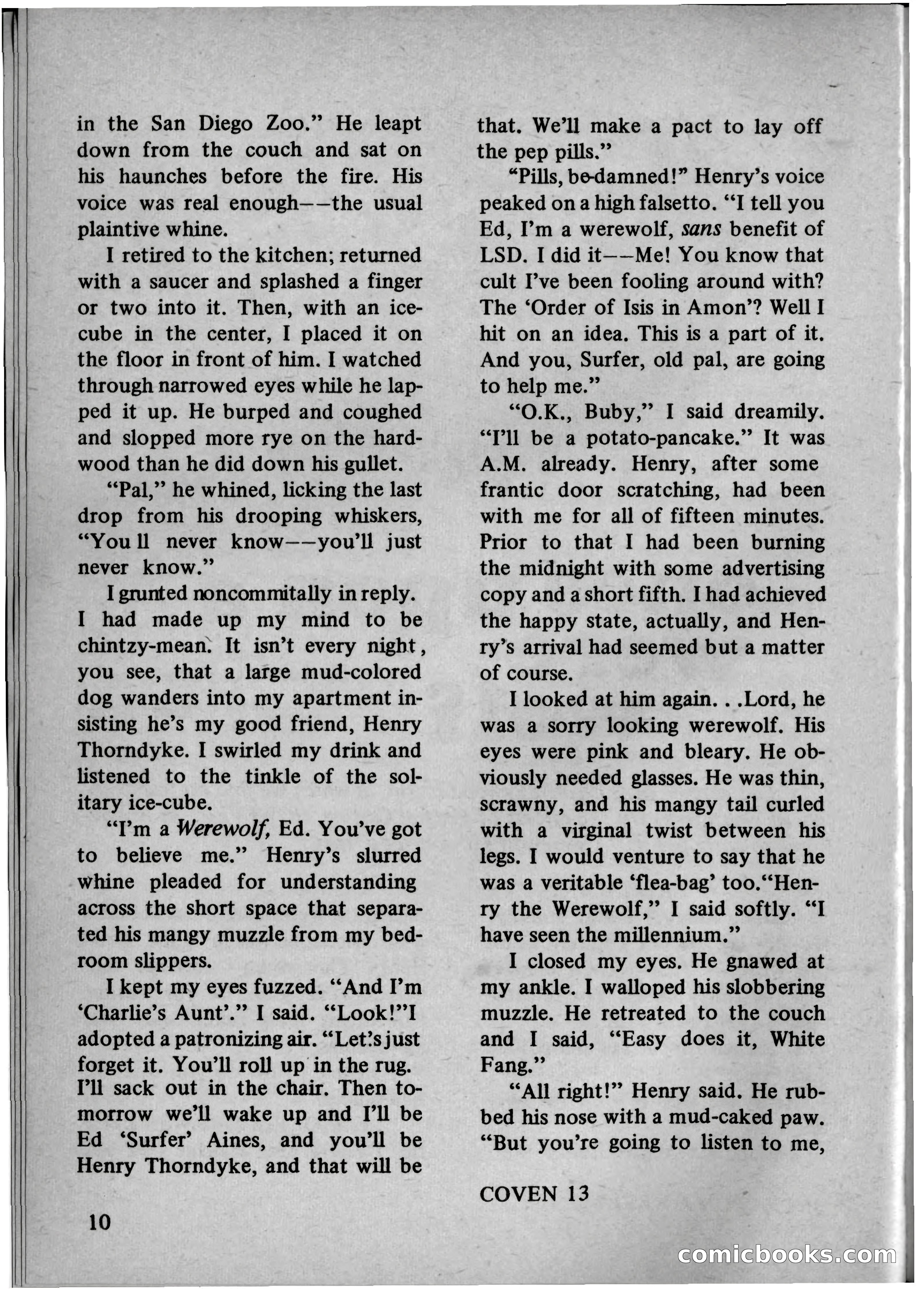 Coven 13, November 1969 — page 10 of 147