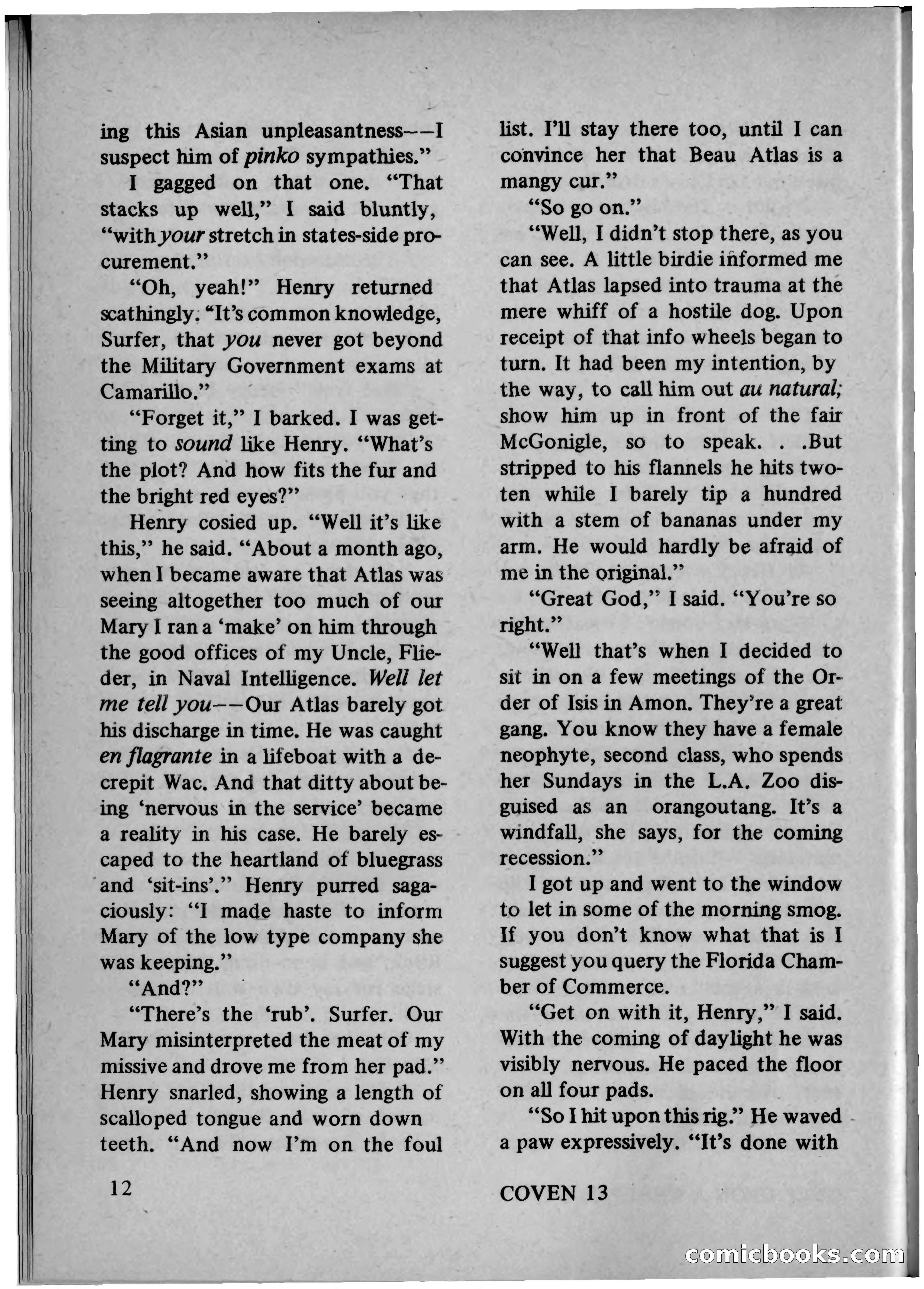 Coven 13, November 1969 — page 12 of 147