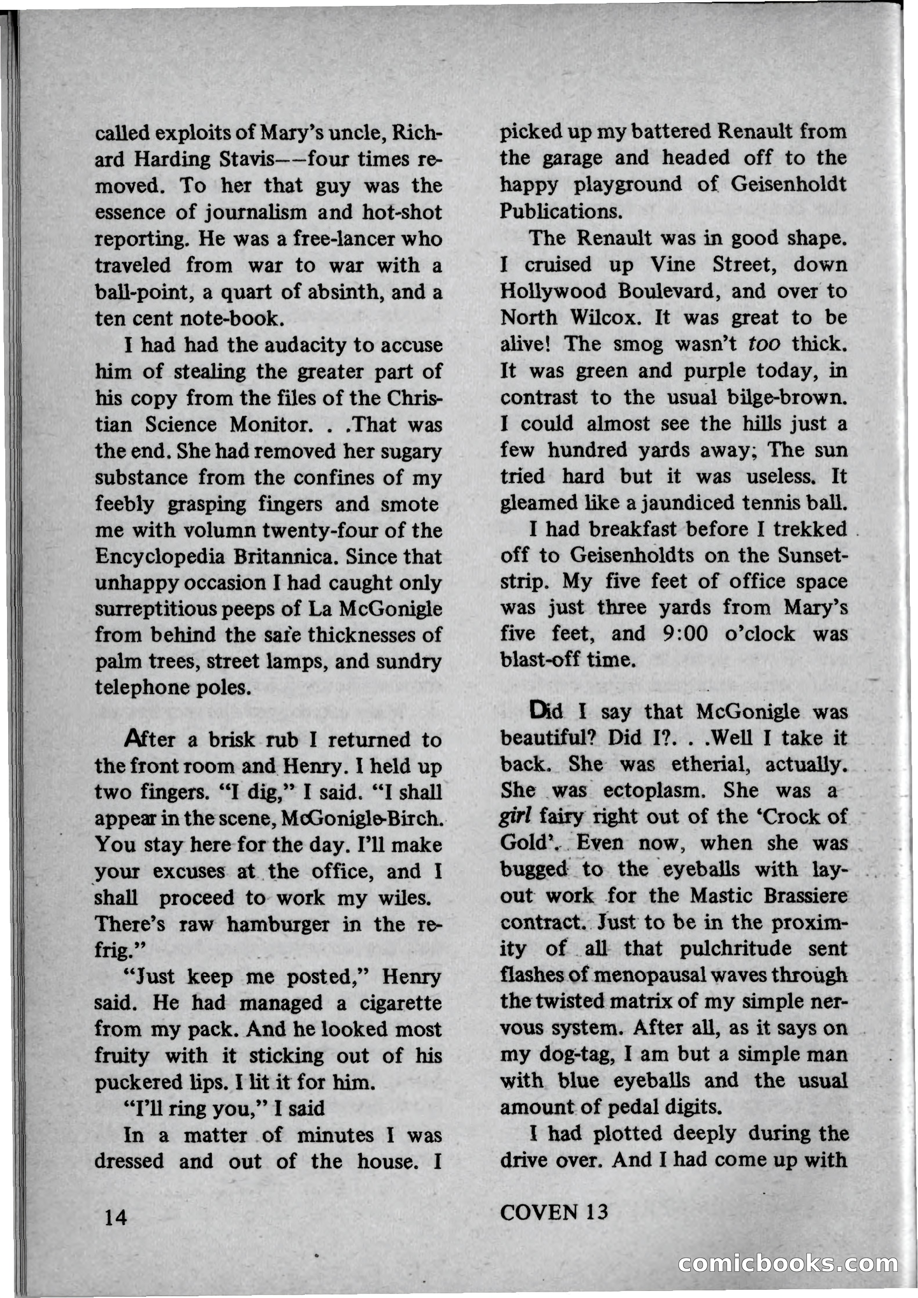 Coven 13, November 1969 — page 14 of 147