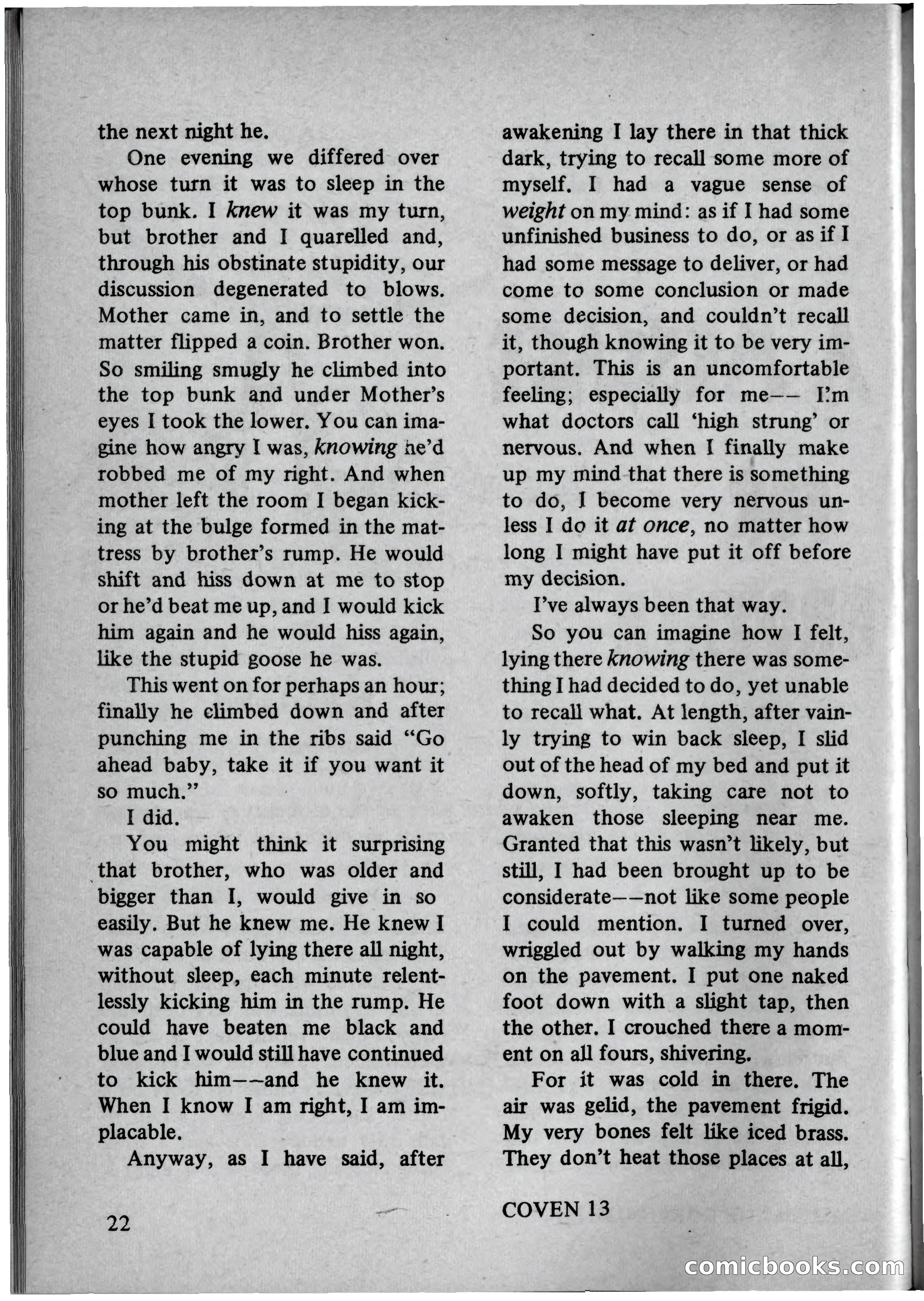 Coven 13, November 1969 — page 22 of 147