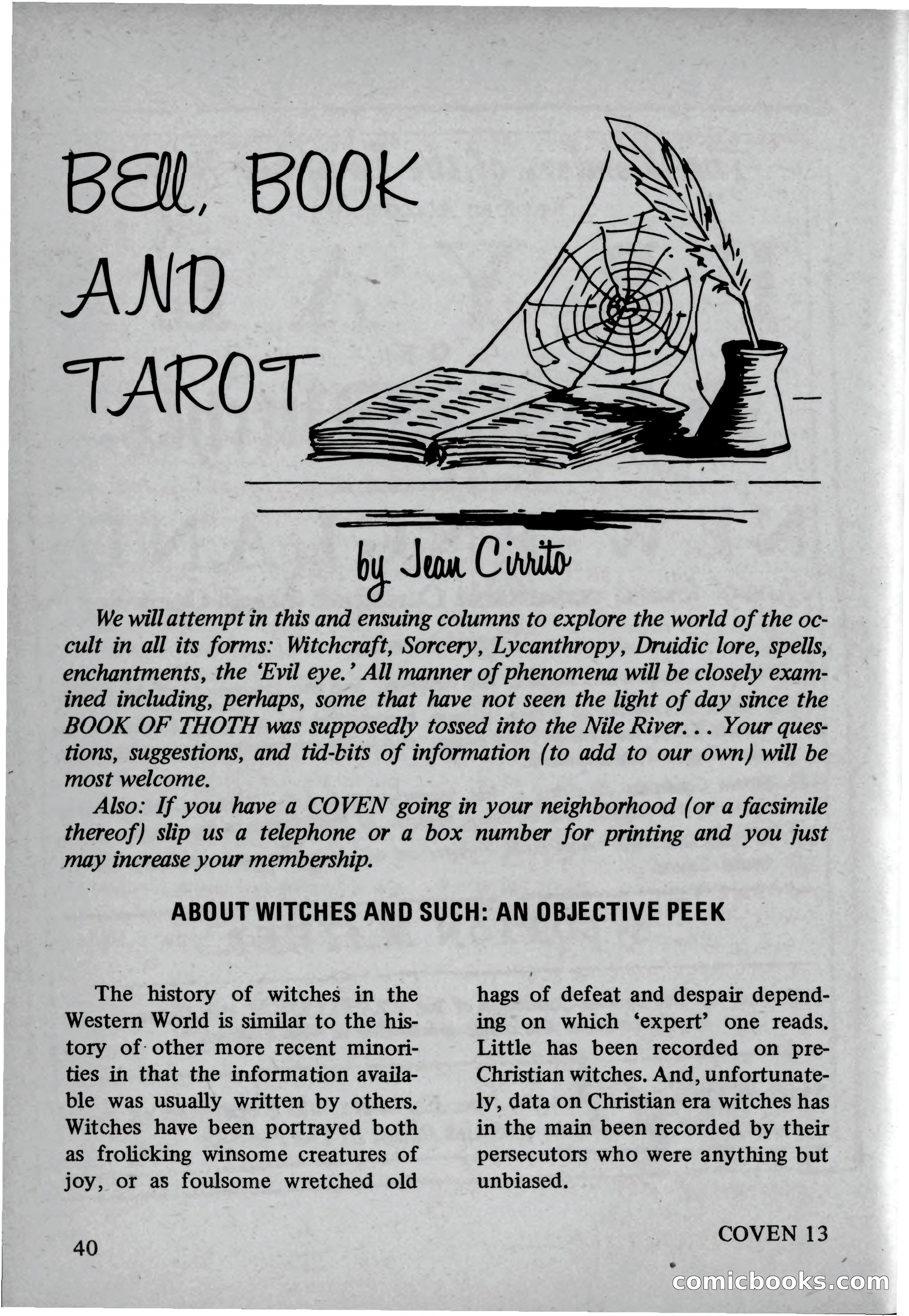 Coven 13, November 1969 — page 40 of 147