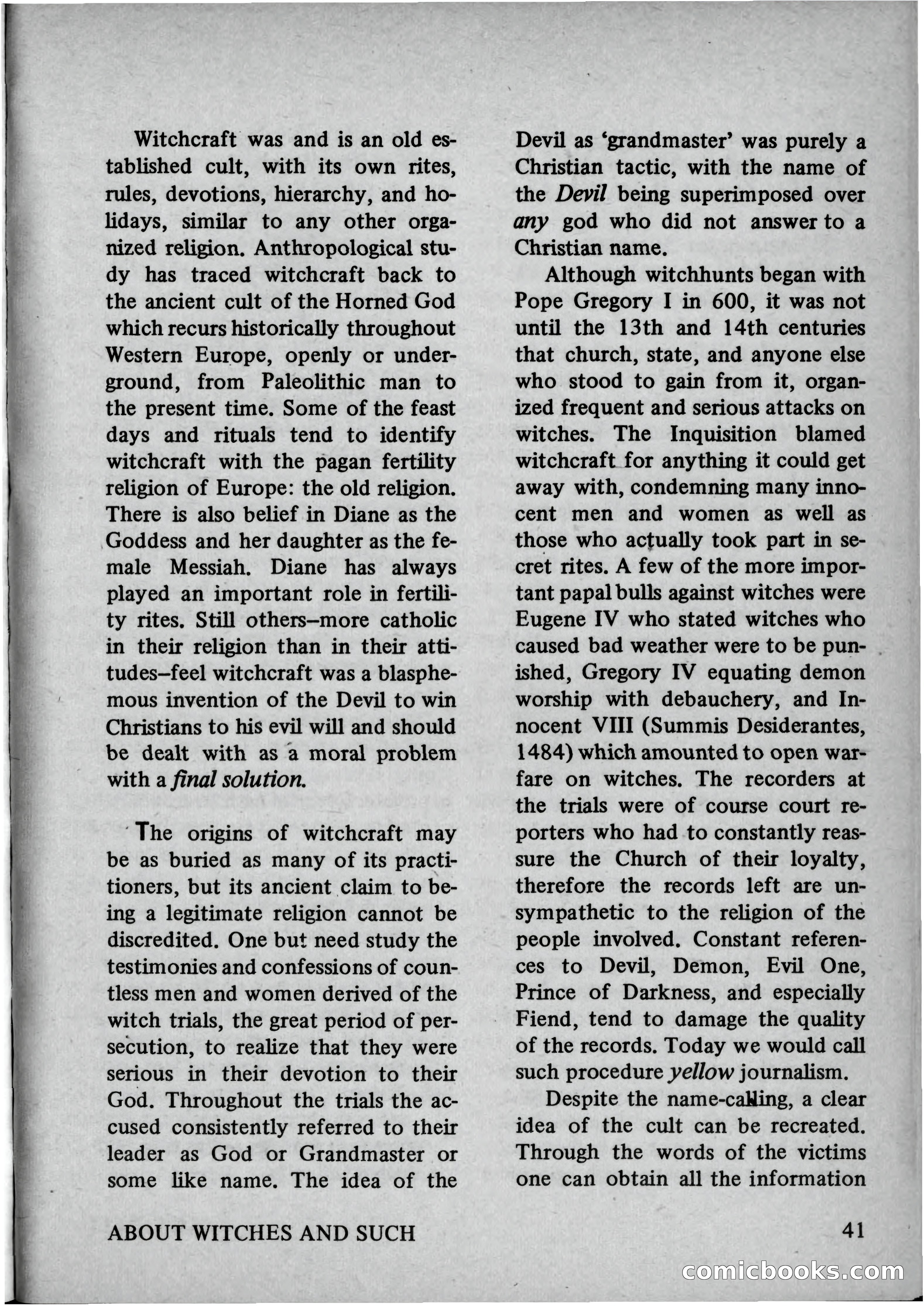 Coven 13, November 1969 — page 41 of 147