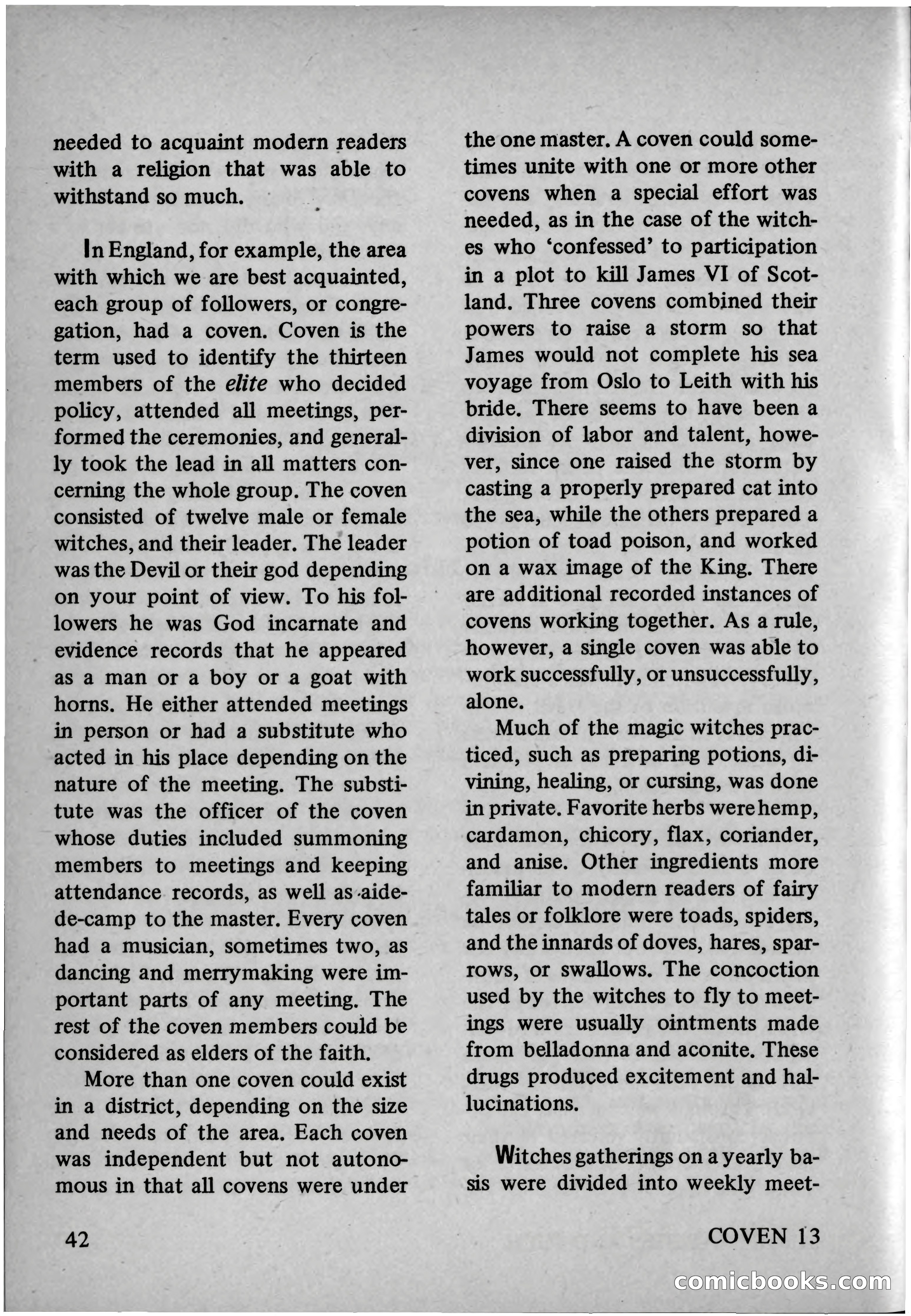 Coven 13, November 1969 — page 42 of 147