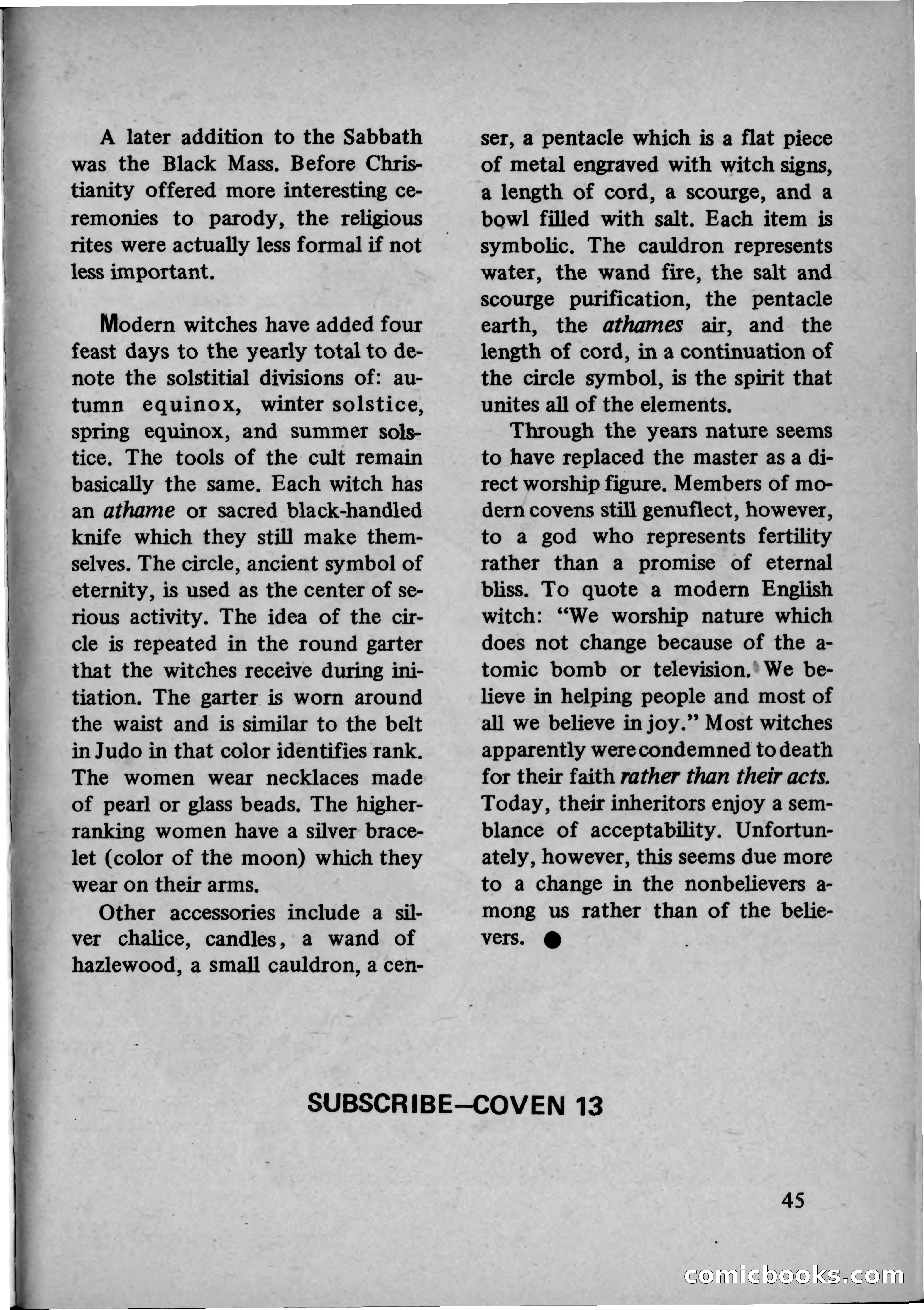 Coven 13, November 1969 — page 45 of 147