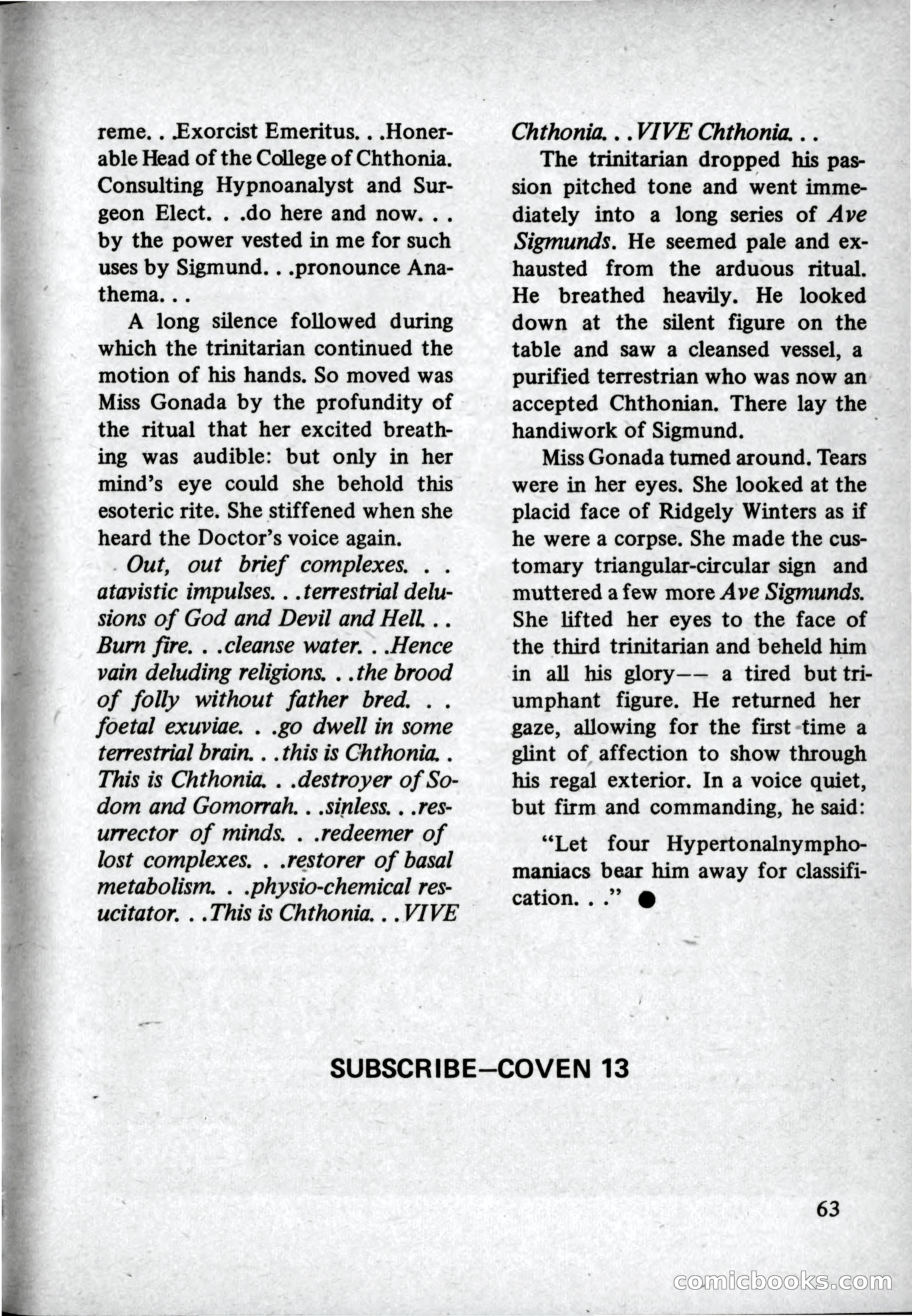Coven 13, November 1969 — page 63 of 147