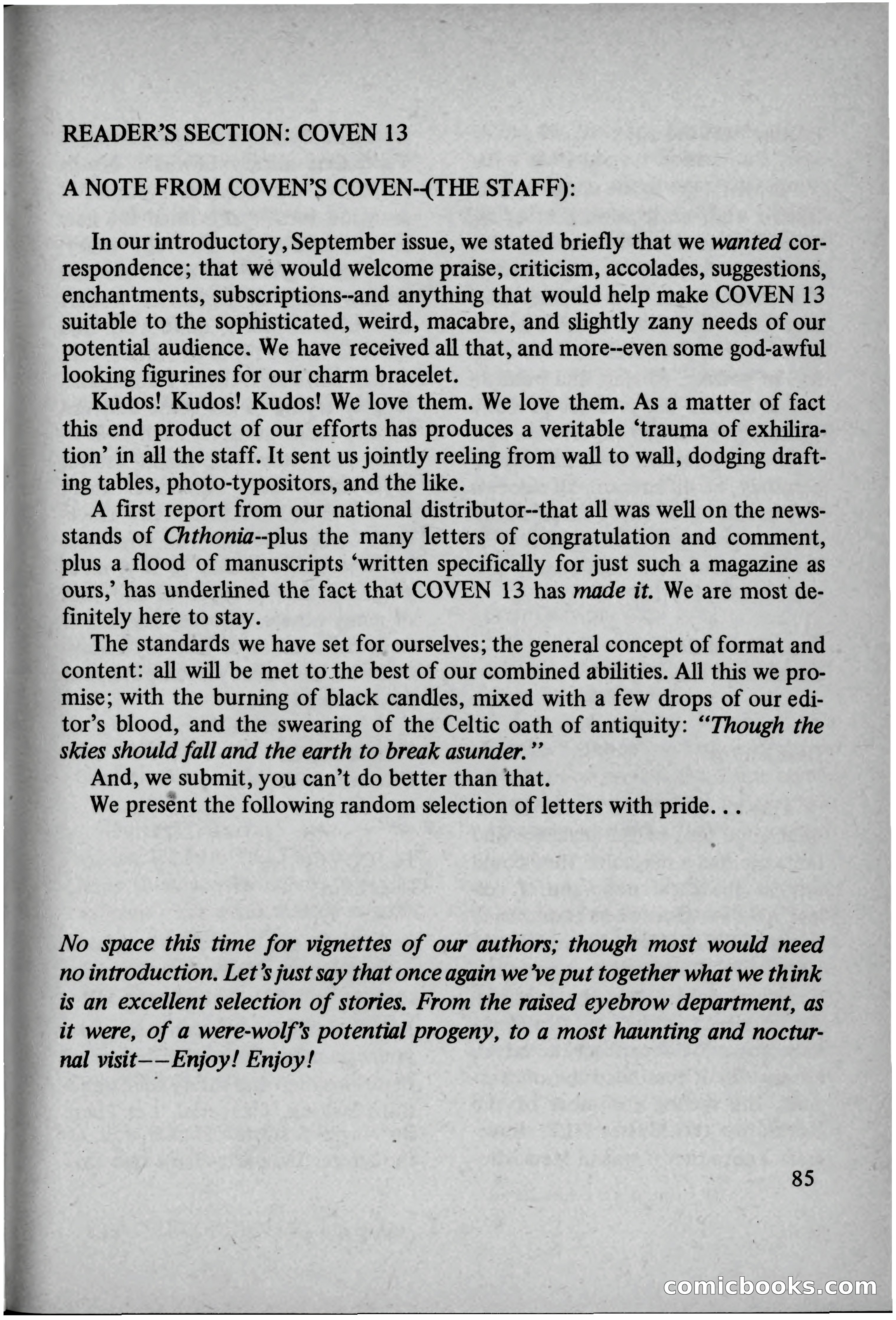 Coven 13, November 1969 — page 84 of 147