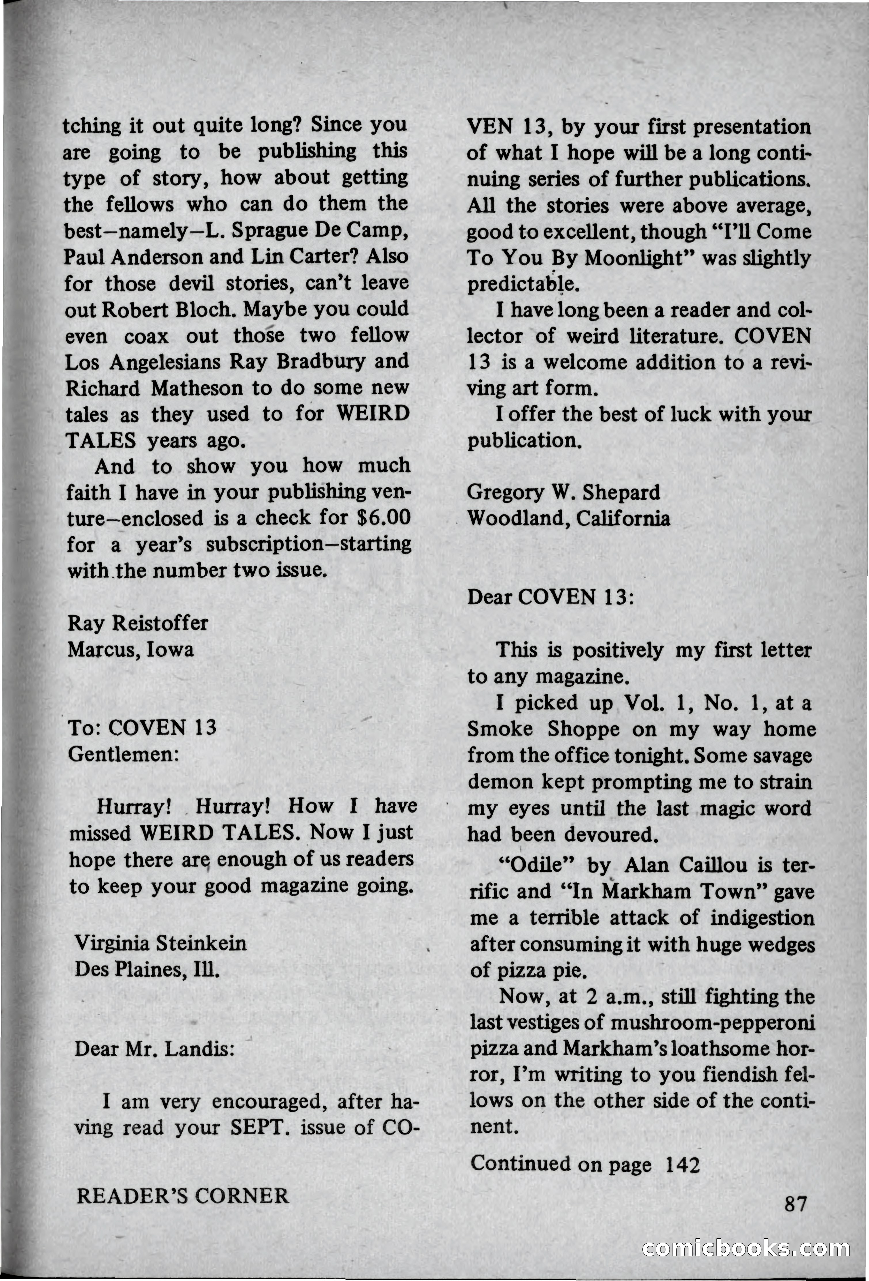 Coven 13, November 1969 — page 86 of 147