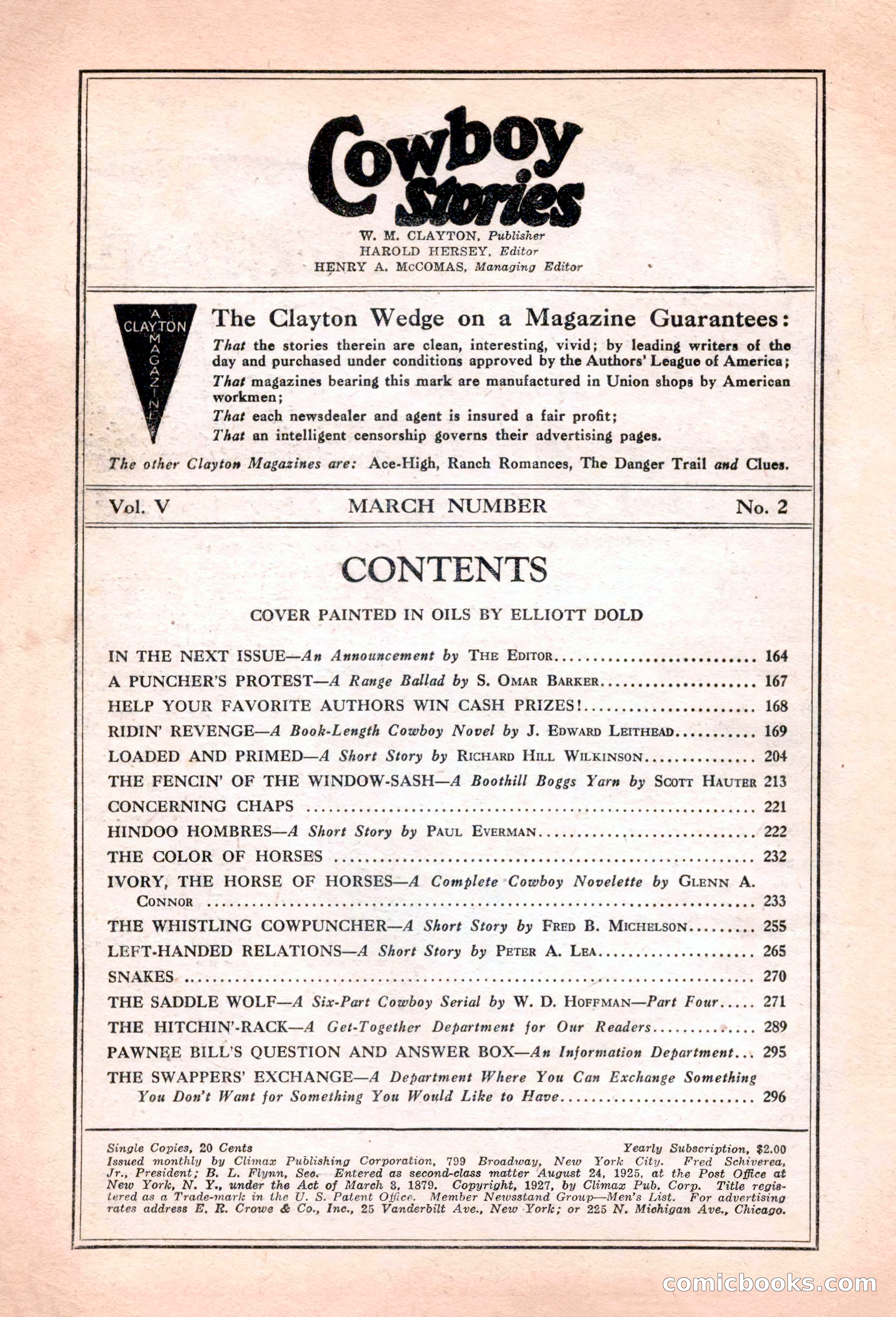 Cowboy Stories, March 1927 — page 4 of 164