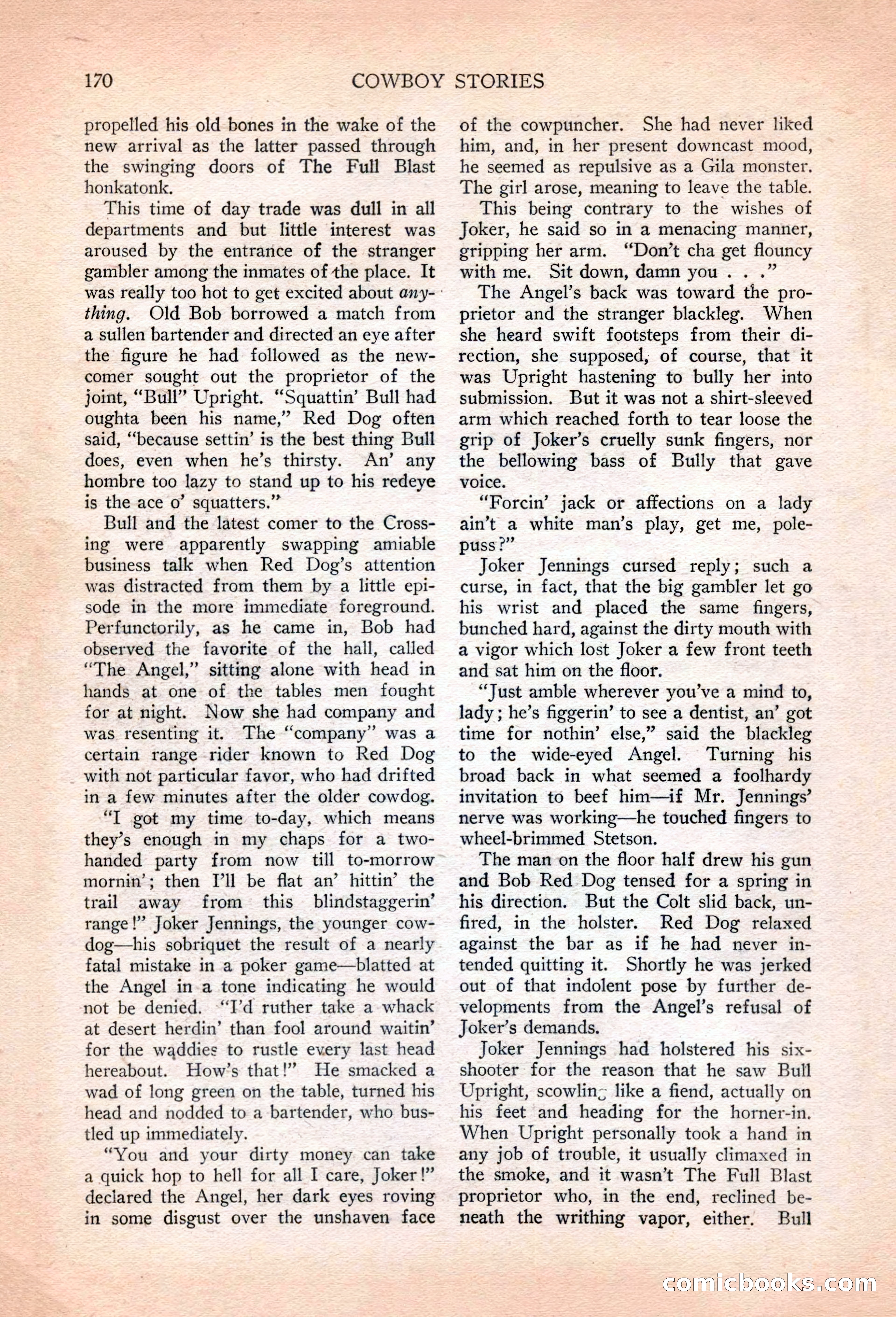 Cowboy Stories, March 1927 — page 12 of 164