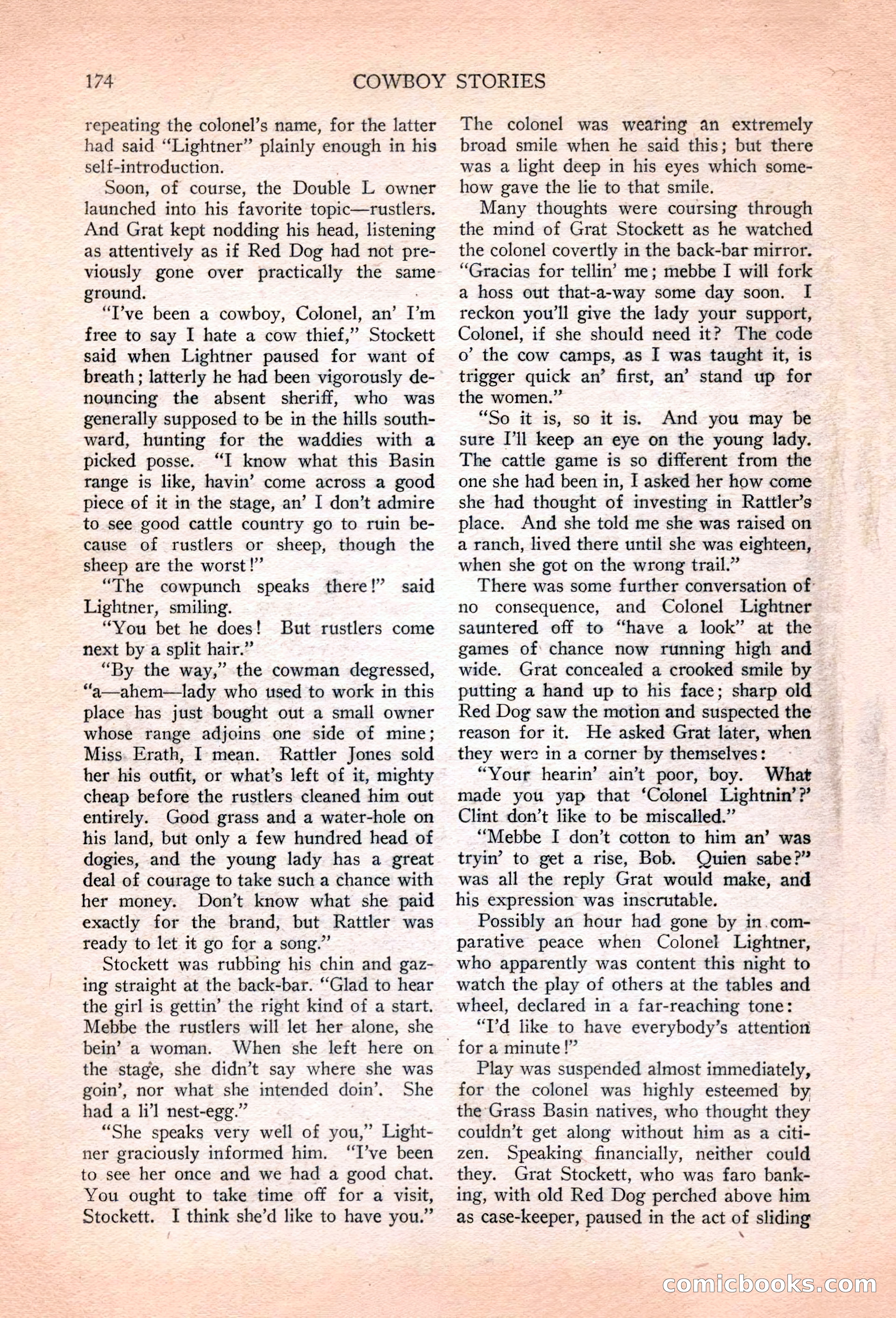 Cowboy Stories, March 1927 — page 16 of 164