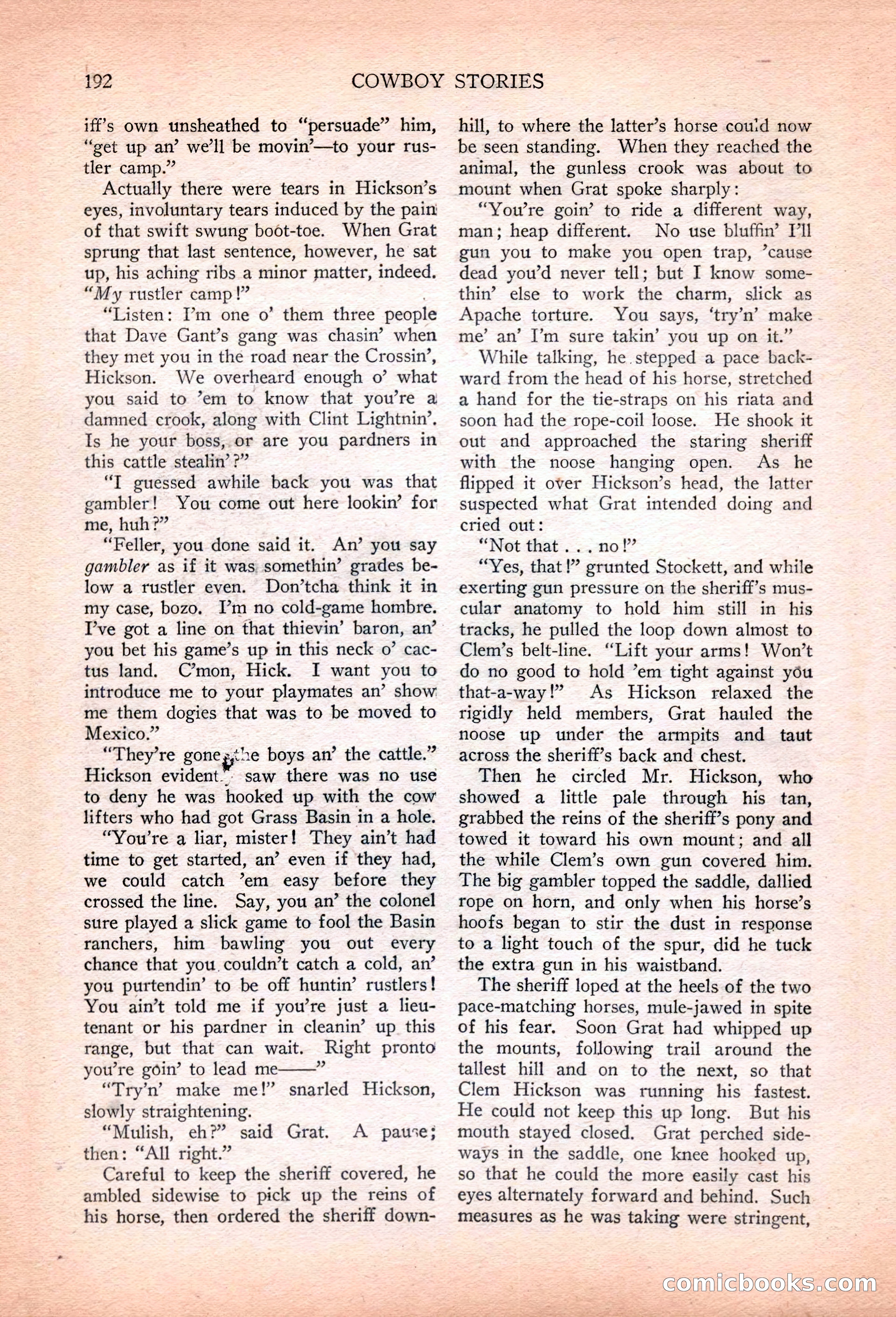 Cowboy Stories, March 1927 — page 34 of 164