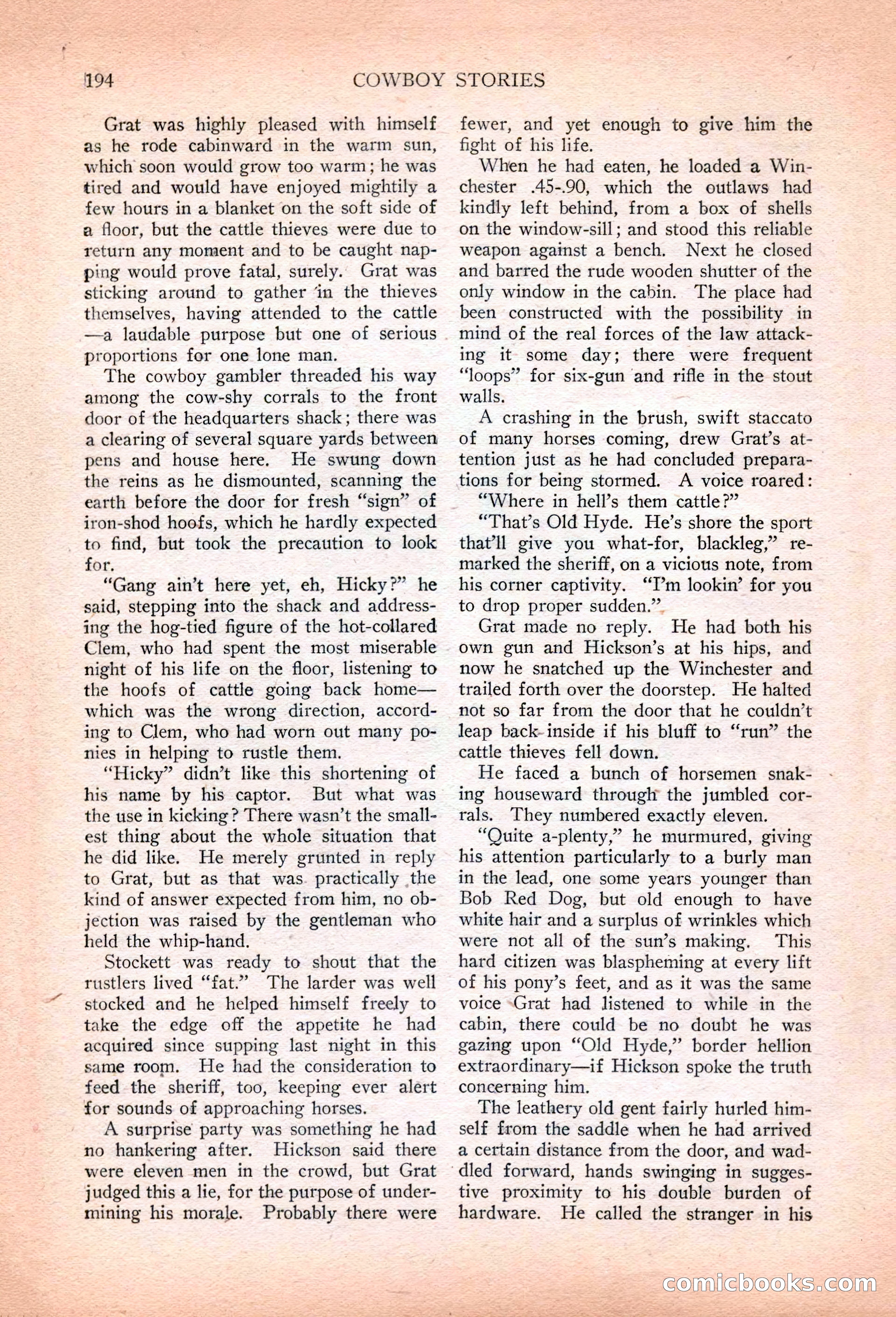 Cowboy Stories, March 1927 — page 36 of 164