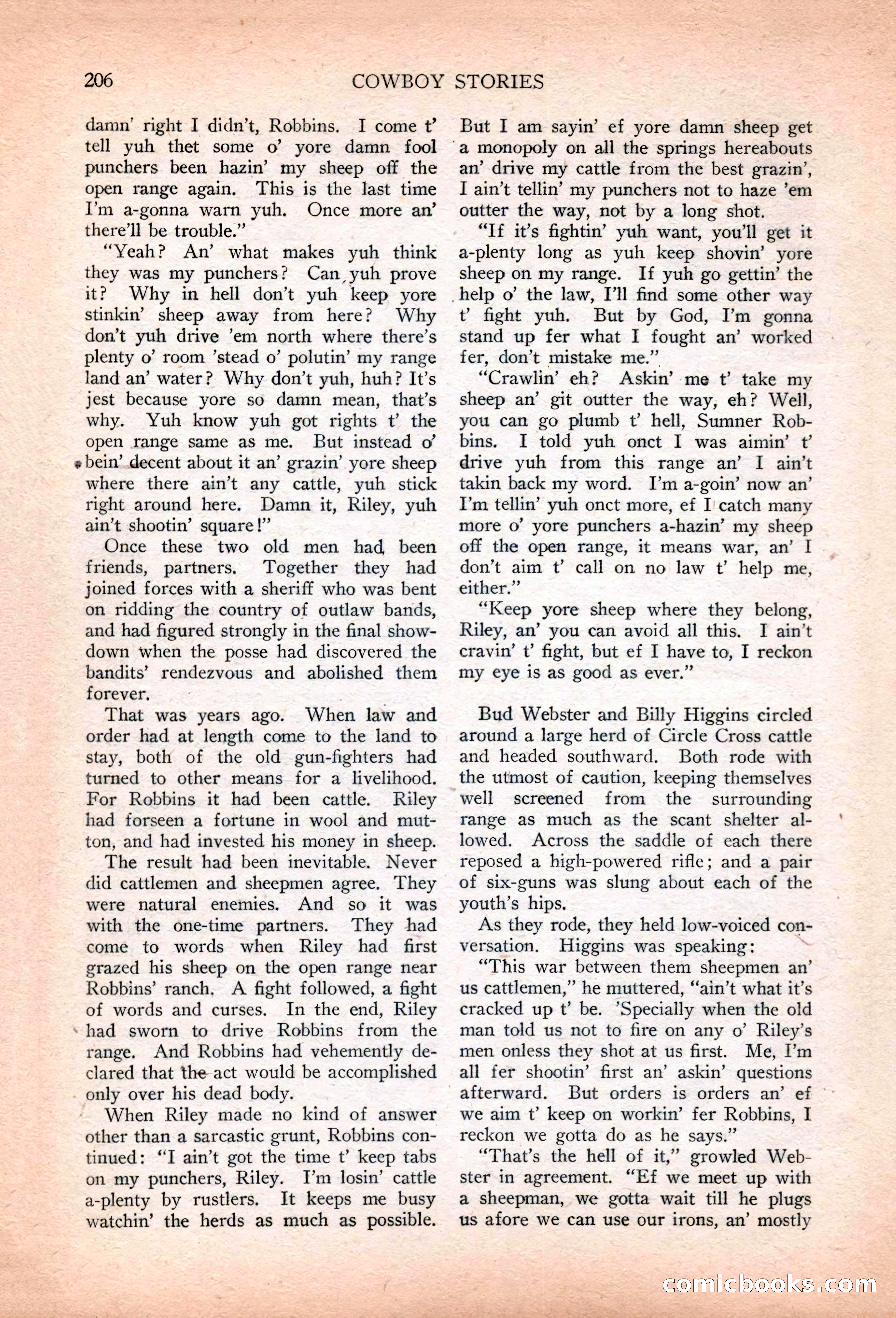Cowboy Stories, March 1927 — page 48 of 164