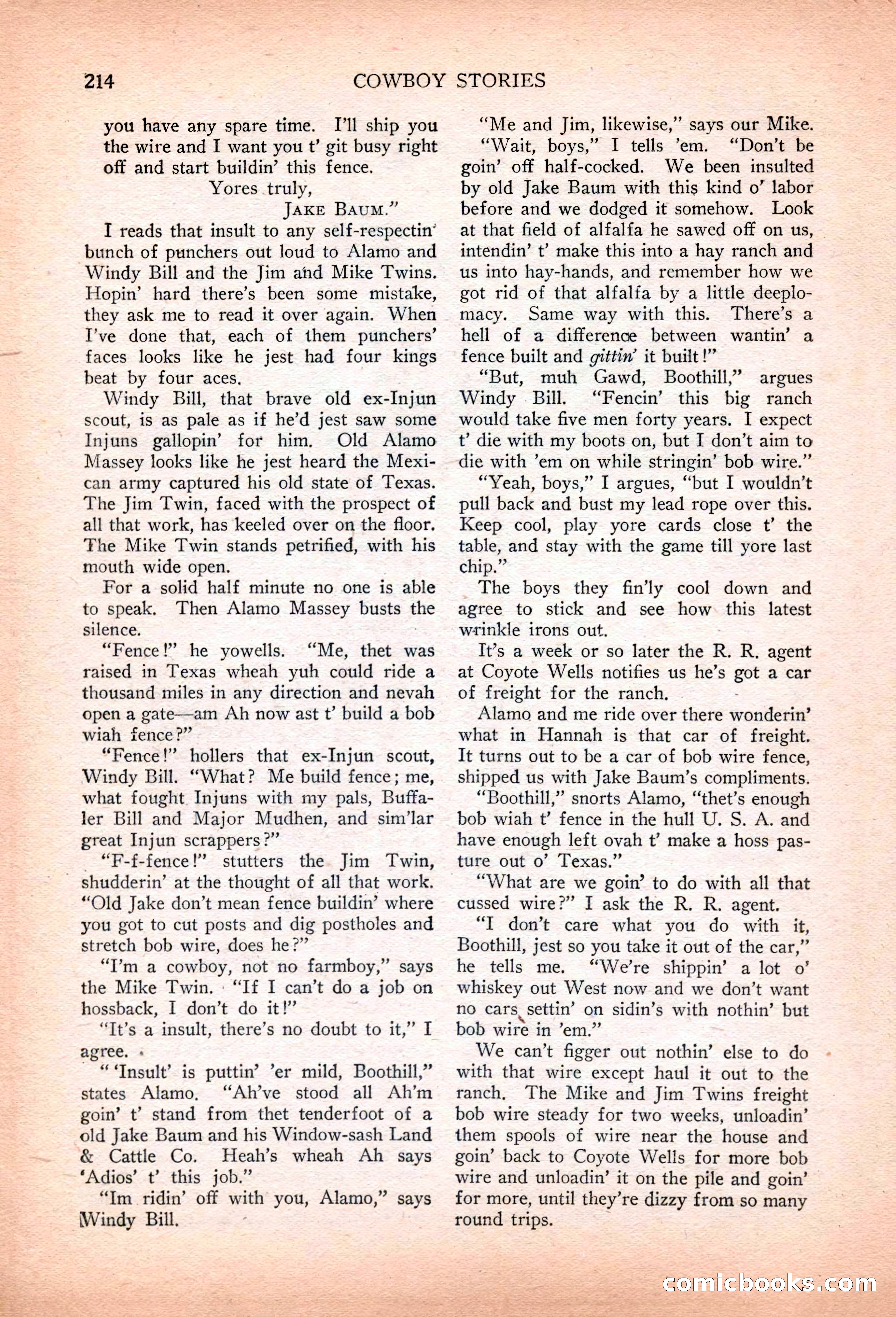 Cowboy Stories, March 1927 — page 56 of 164