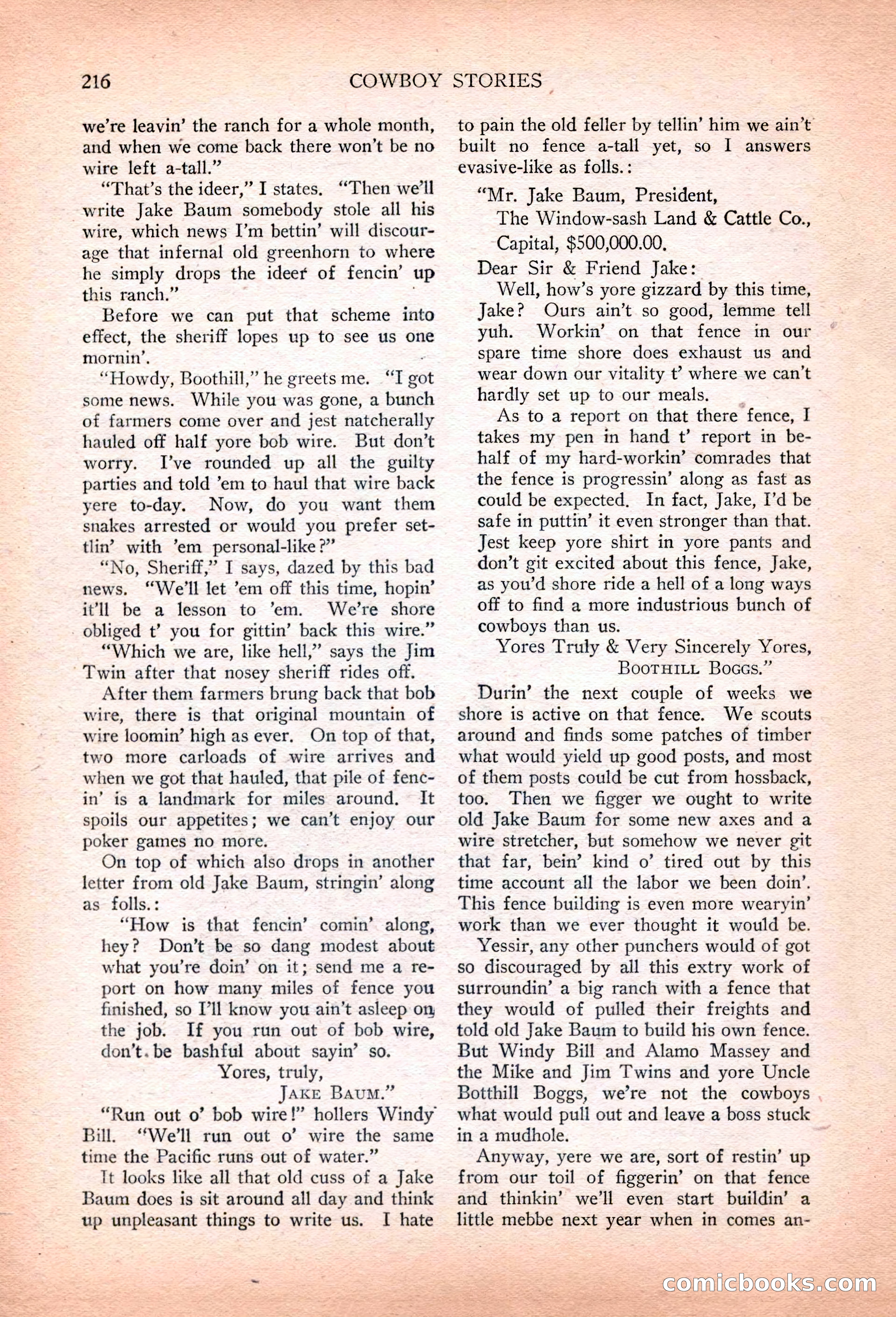 Cowboy Stories, March 1927 — page 58 of 164