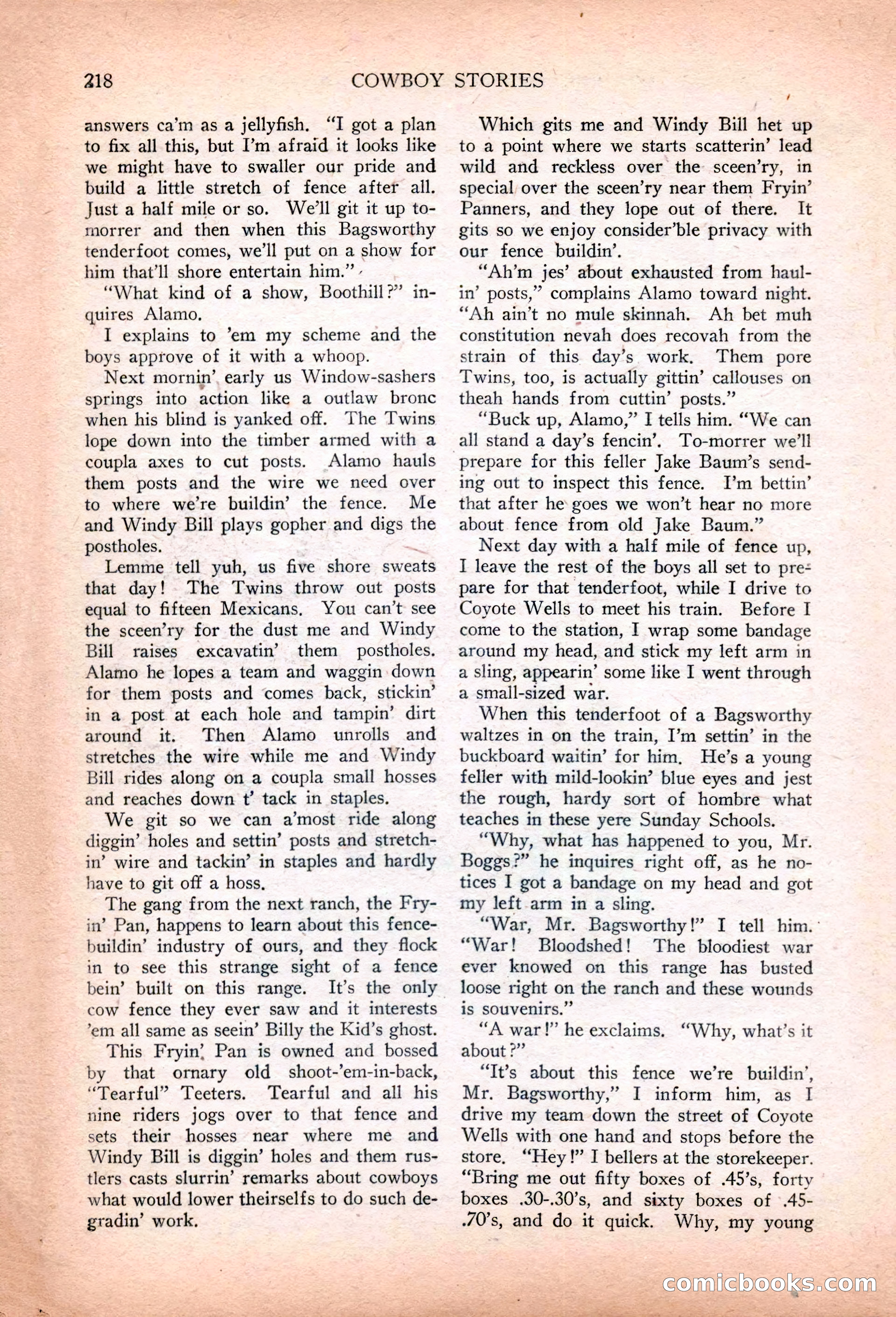 Cowboy Stories, March 1927 — page 60 of 164