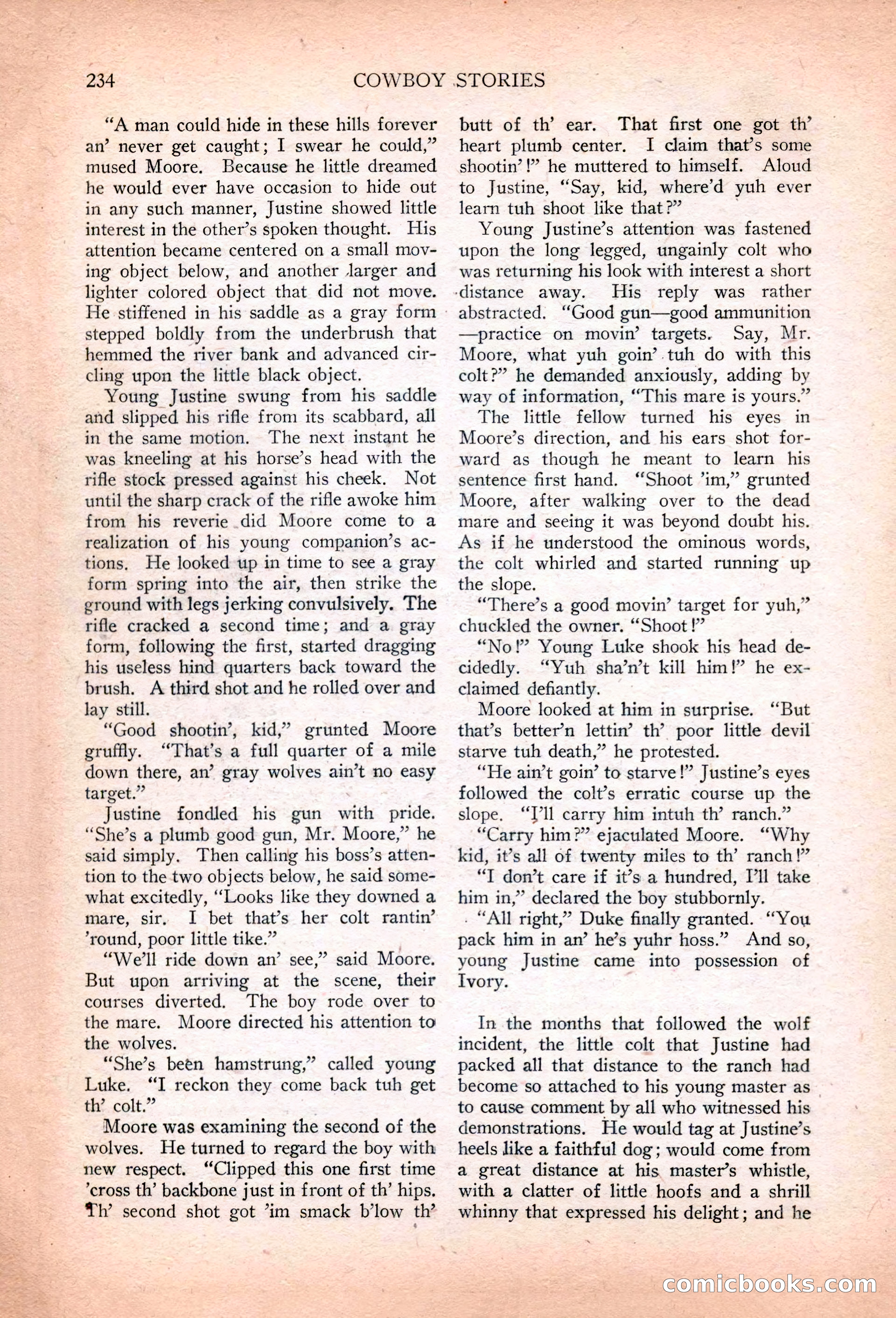 Cowboy Stories, March 1927 — page 76 of 164