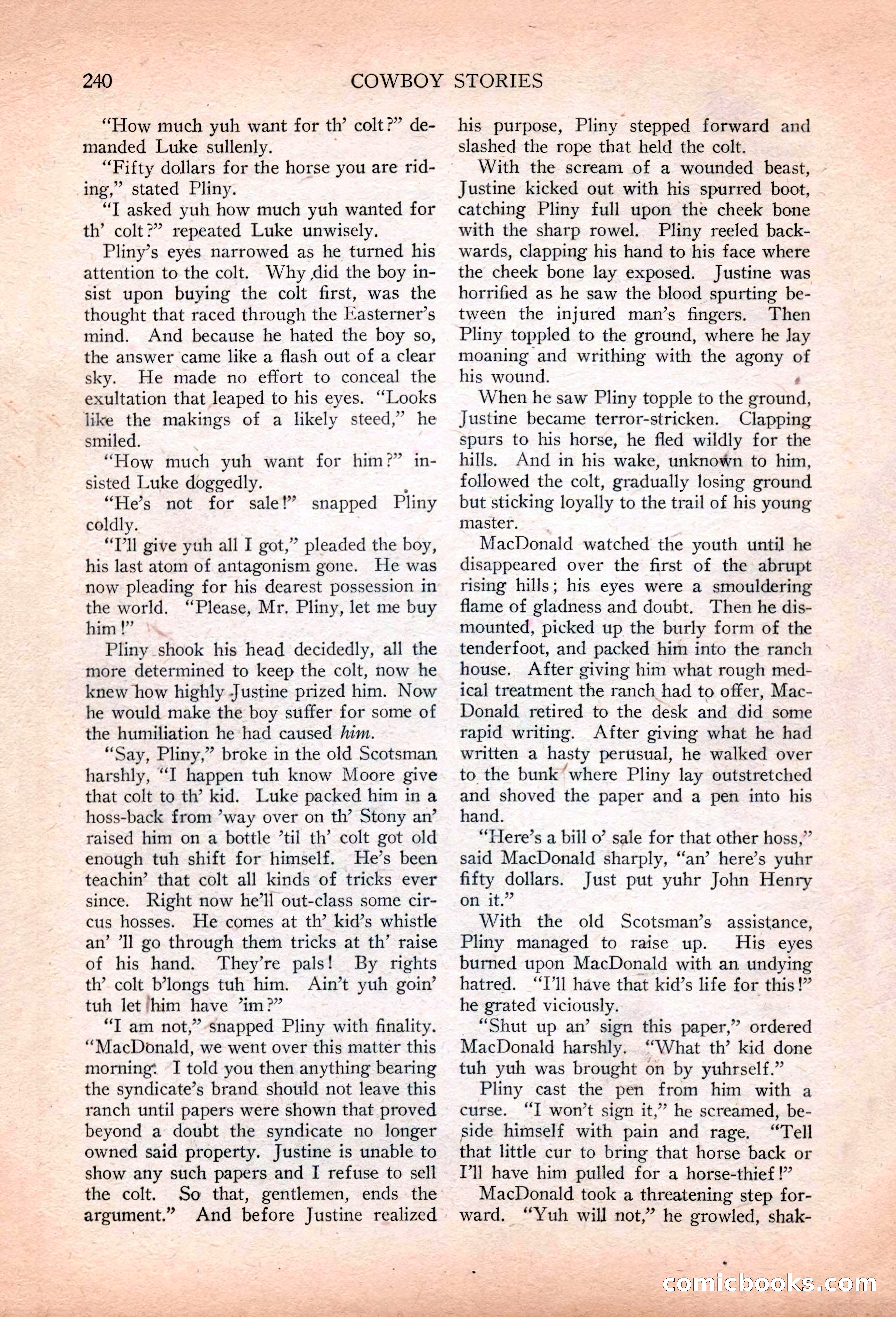 Cowboy Stories, March 1927 — page 82 of 164