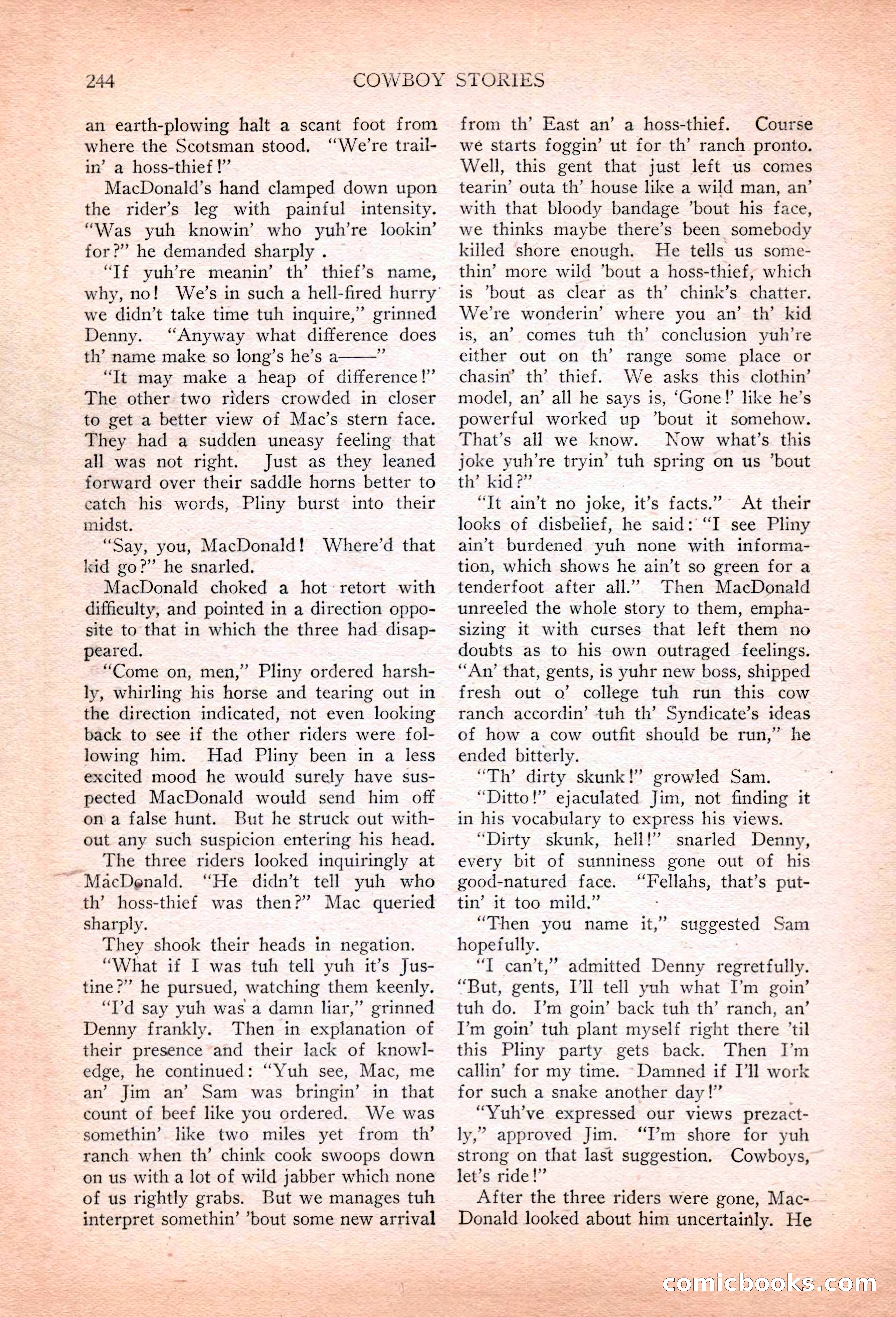 Cowboy Stories, March 1927 — page 86 of 164